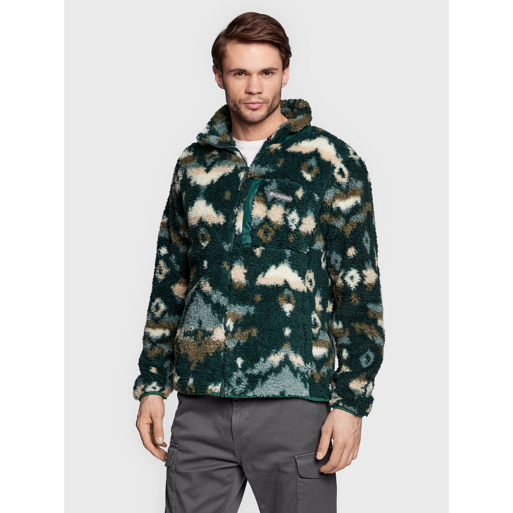 Columbia Суитшърт Winter Pass 1866565 Зелен Regular Fit - Pepit.bg