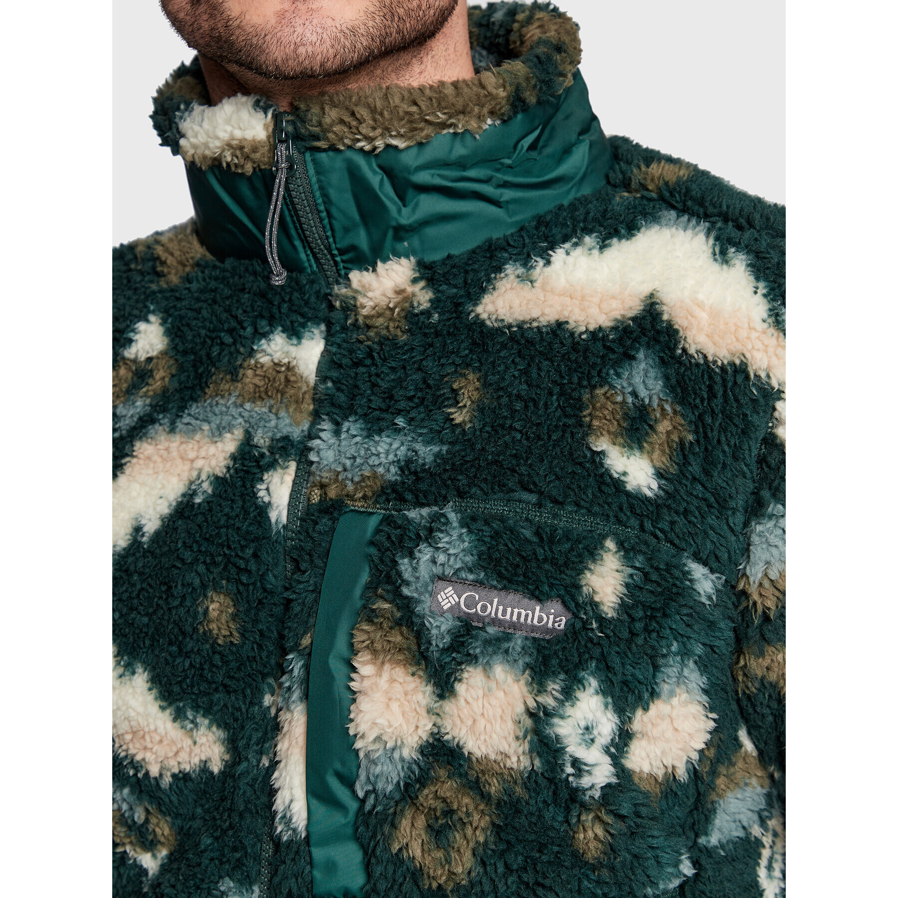 Columbia Суитшърт Winter Pass 1866565 Зелен Regular Fit - Pepit.bg