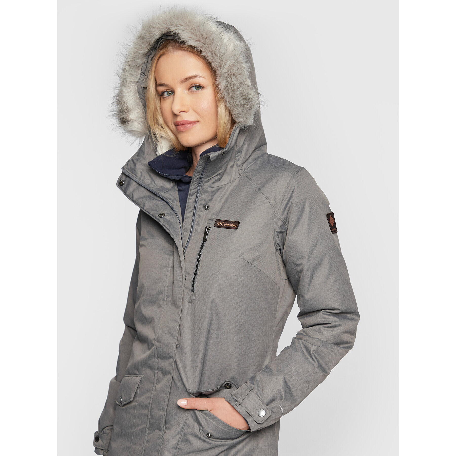 Columbia Зимно яке Suttle Mountain™ 1799751 Сив Regular Fit - Pepit.bg