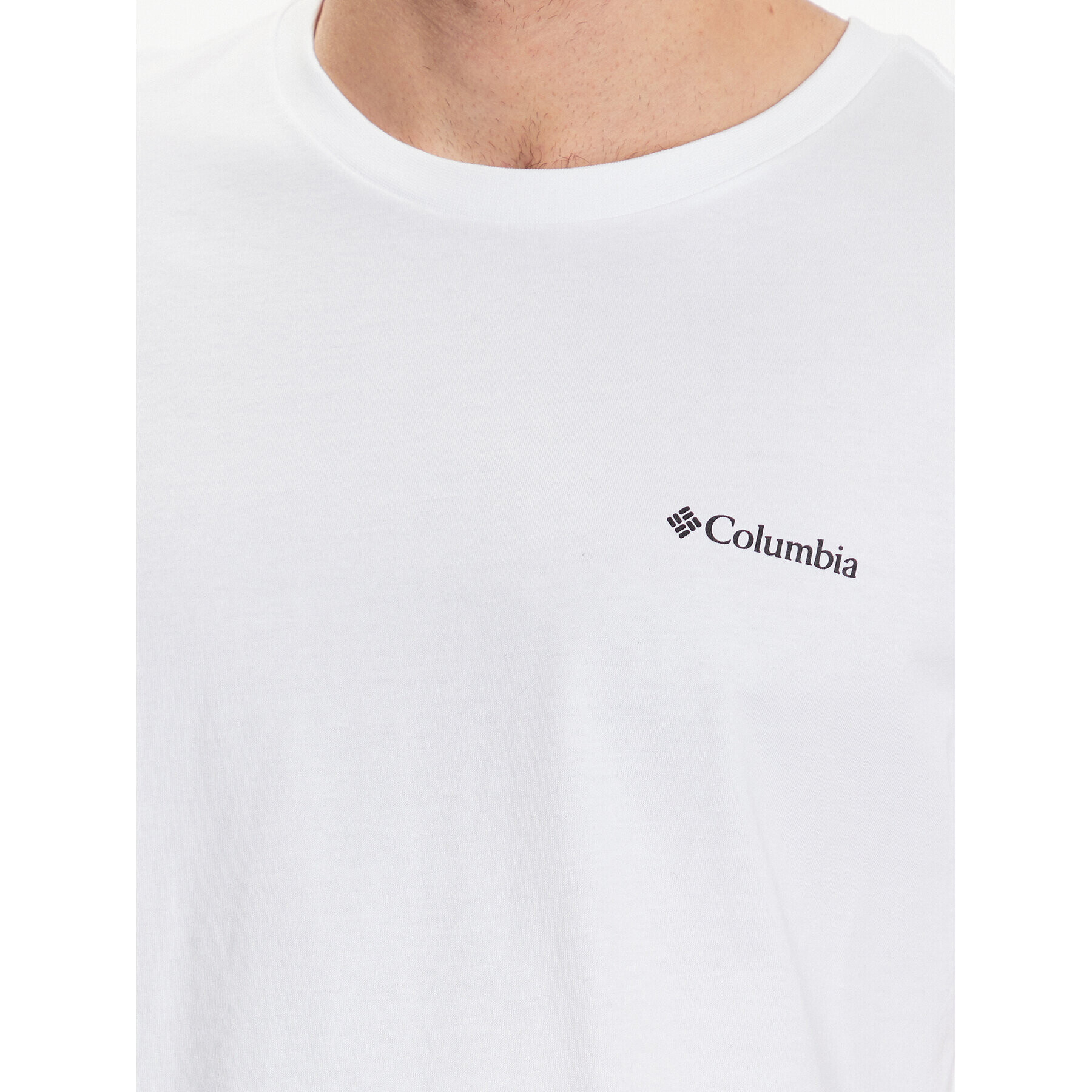 Columbia Тишърт Basic Logo 1680053 Бял Regular Fit - Pepit.bg