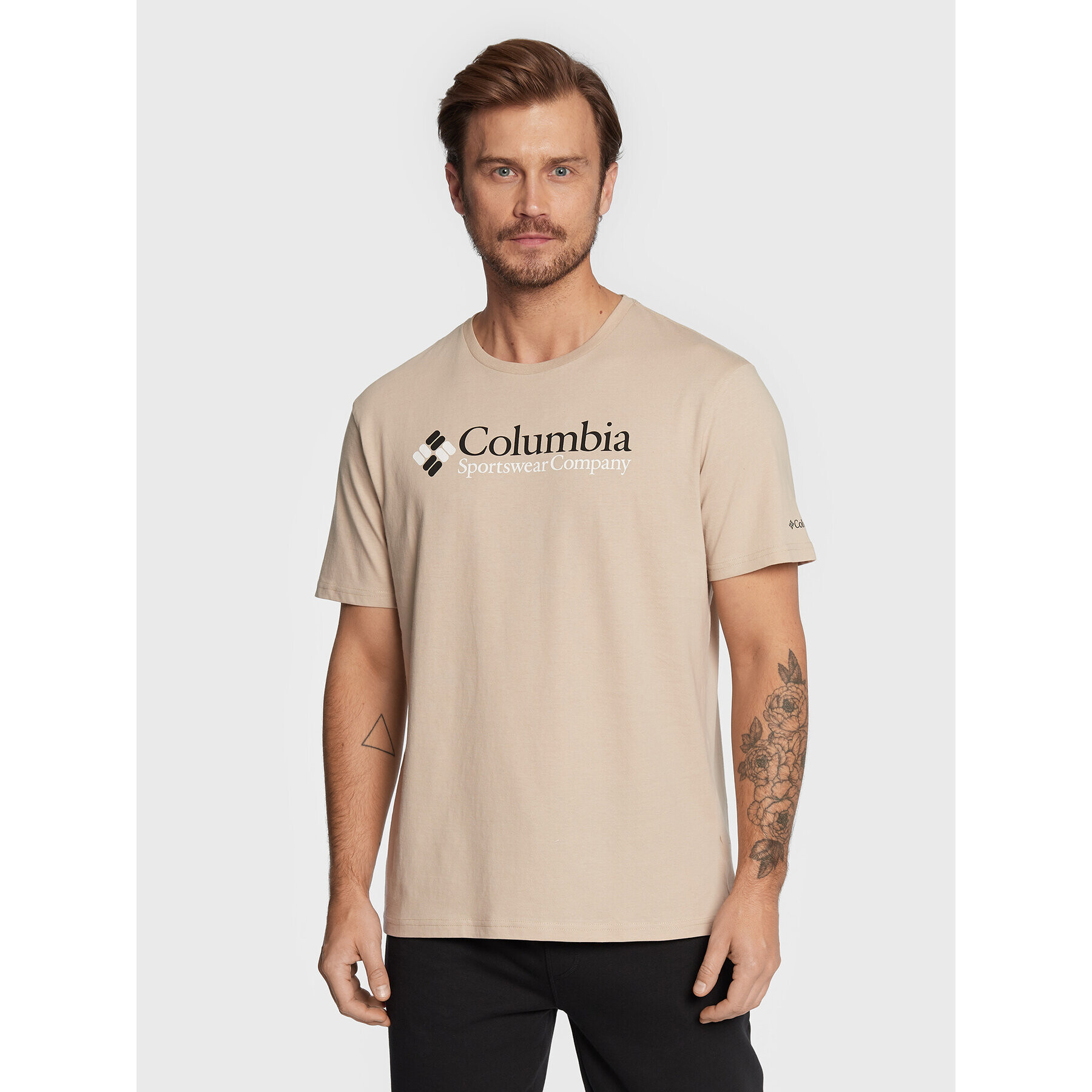 Columbia Тишърт Csc Basic Logo 1680053 Бежов Regular Fit - Pepit.bg