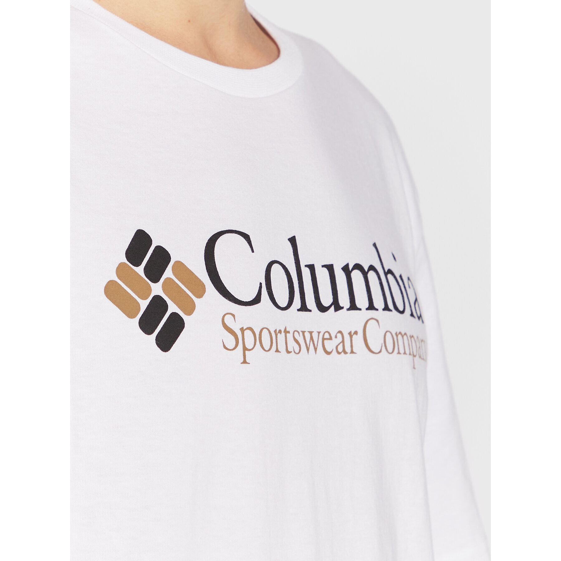 Columbia Тишърт Csc Basic Logo 1680053 Бял Regular Fit - Pepit.bg