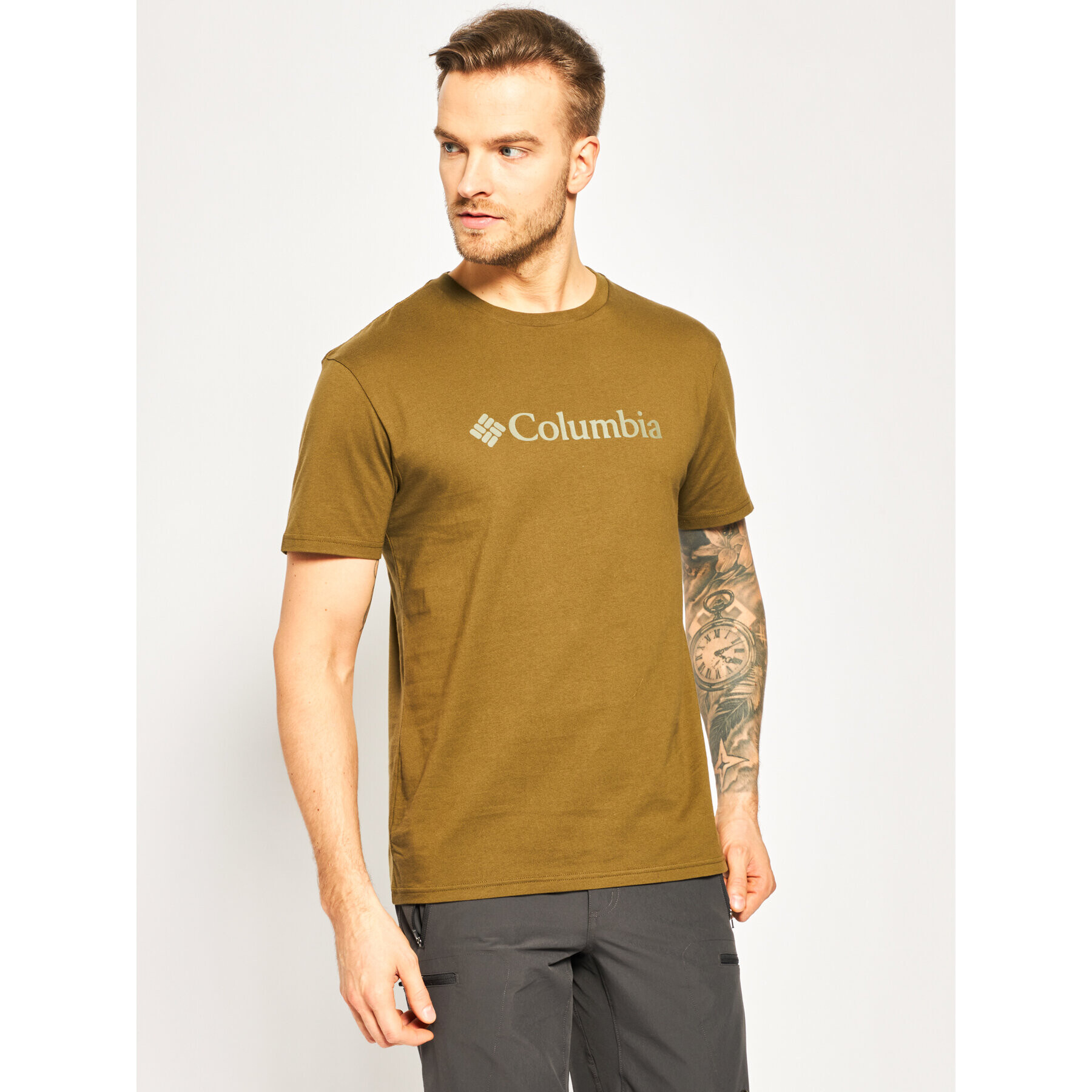 Columbia Тишърт Csc Basic Logo 1680053 Зелен Regular Fit - Pepit.bg