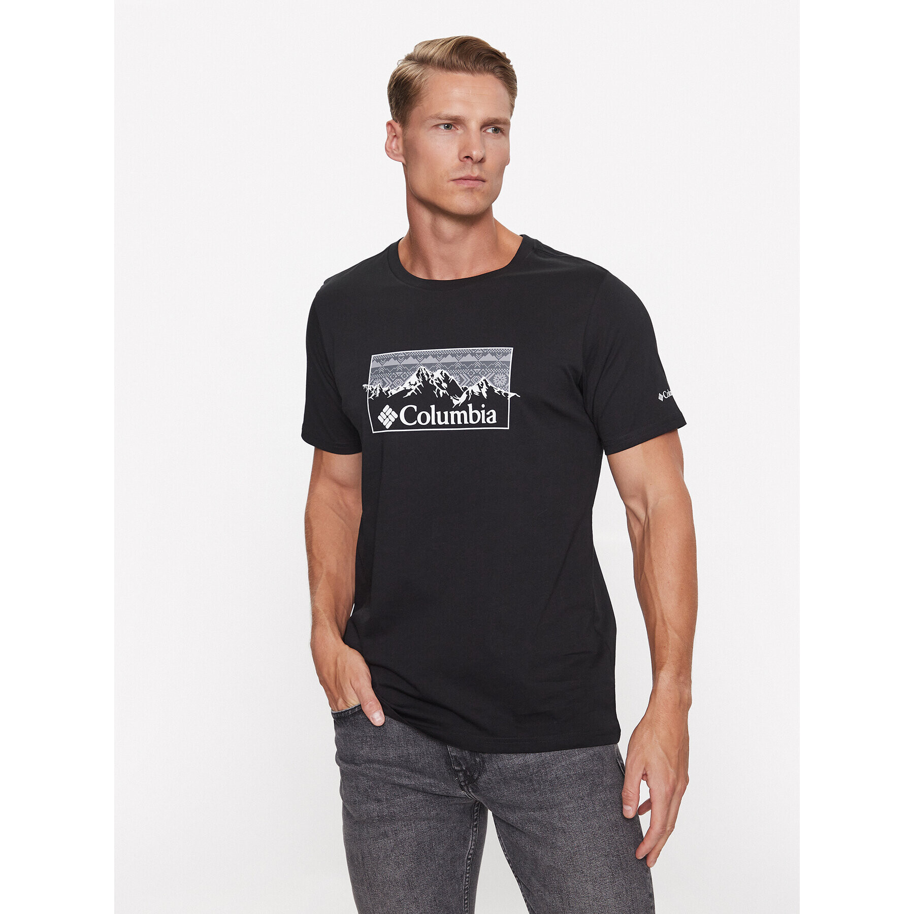 Columbia Тишърт CSC™ Seasonal Logo Tee Черен Regular Fit - Pepit.bg