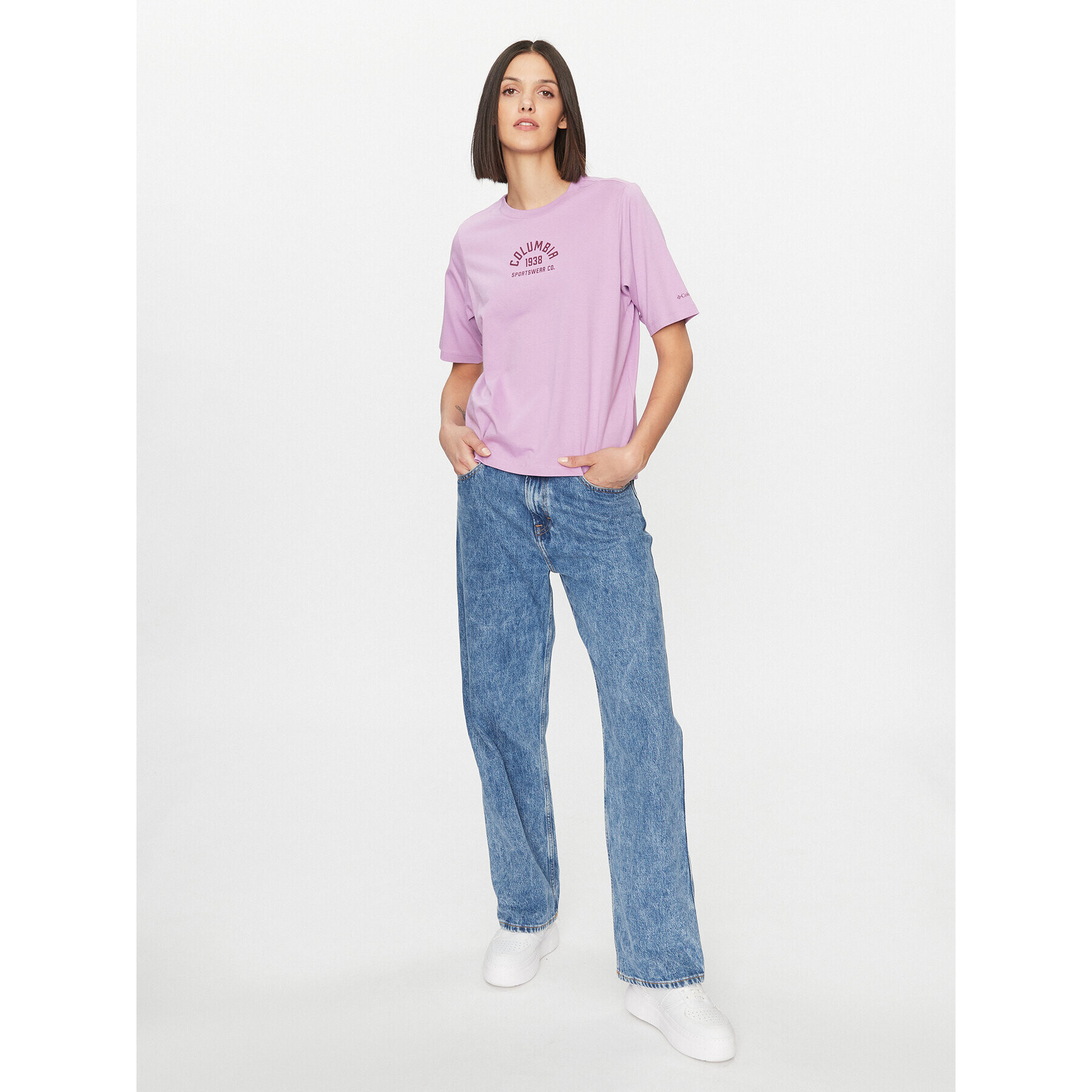 Columbia Тишърт North Cascades™ Relaxed Tee Виолетов Regular Fit - Pepit.bg