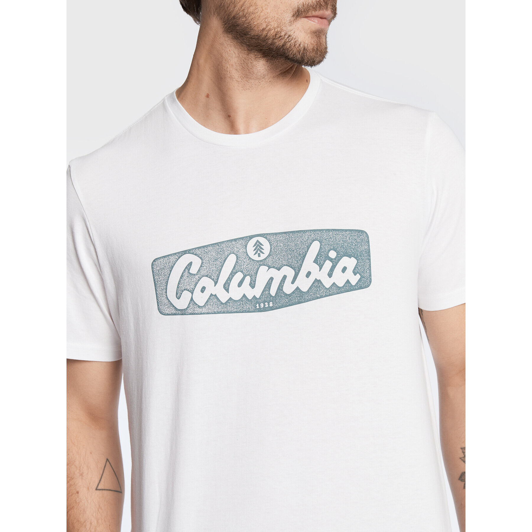 Columbia Тишърт Rapid Ridge Graphic 1888813 Бял Regular Fit - Pepit.bg