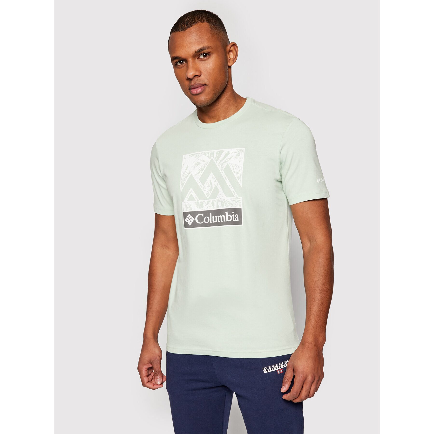 Columbia Тишърт Rapid Ridge ™ Graphic 1888813 Зелен Regular Fit - Pepit.bg