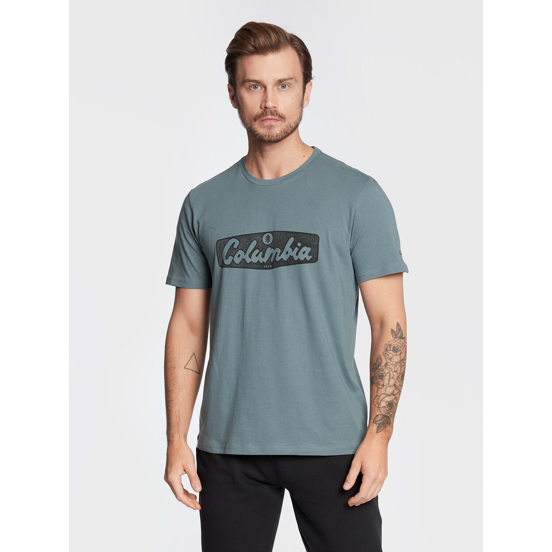 Columbia Тишърт Rapid Ridge Graphic 1888813 Зелен Regular Fit - Pepit.bg