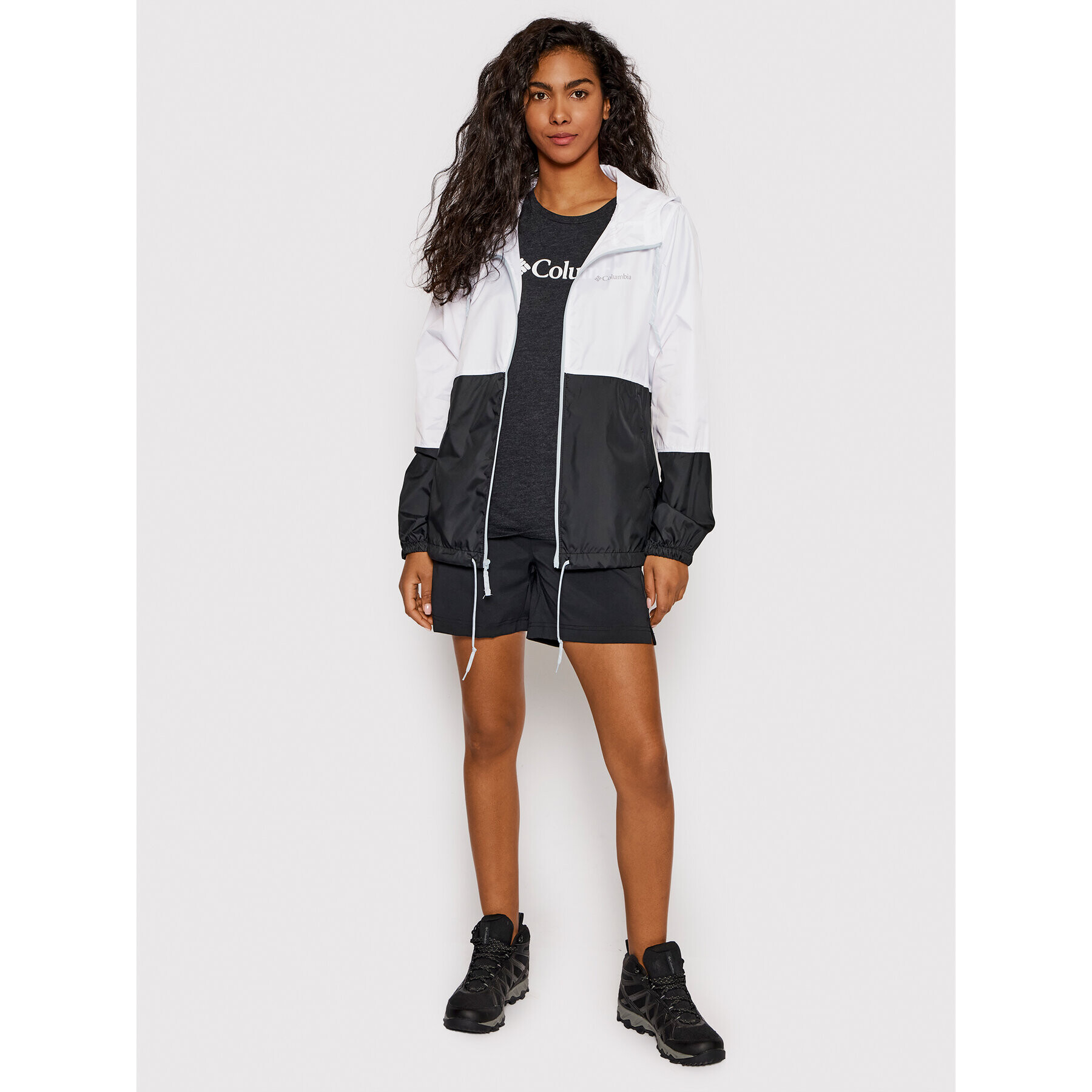 Columbia Ветровка Flash Forward 1585911 Бял Regular Fit - Pepit.bg