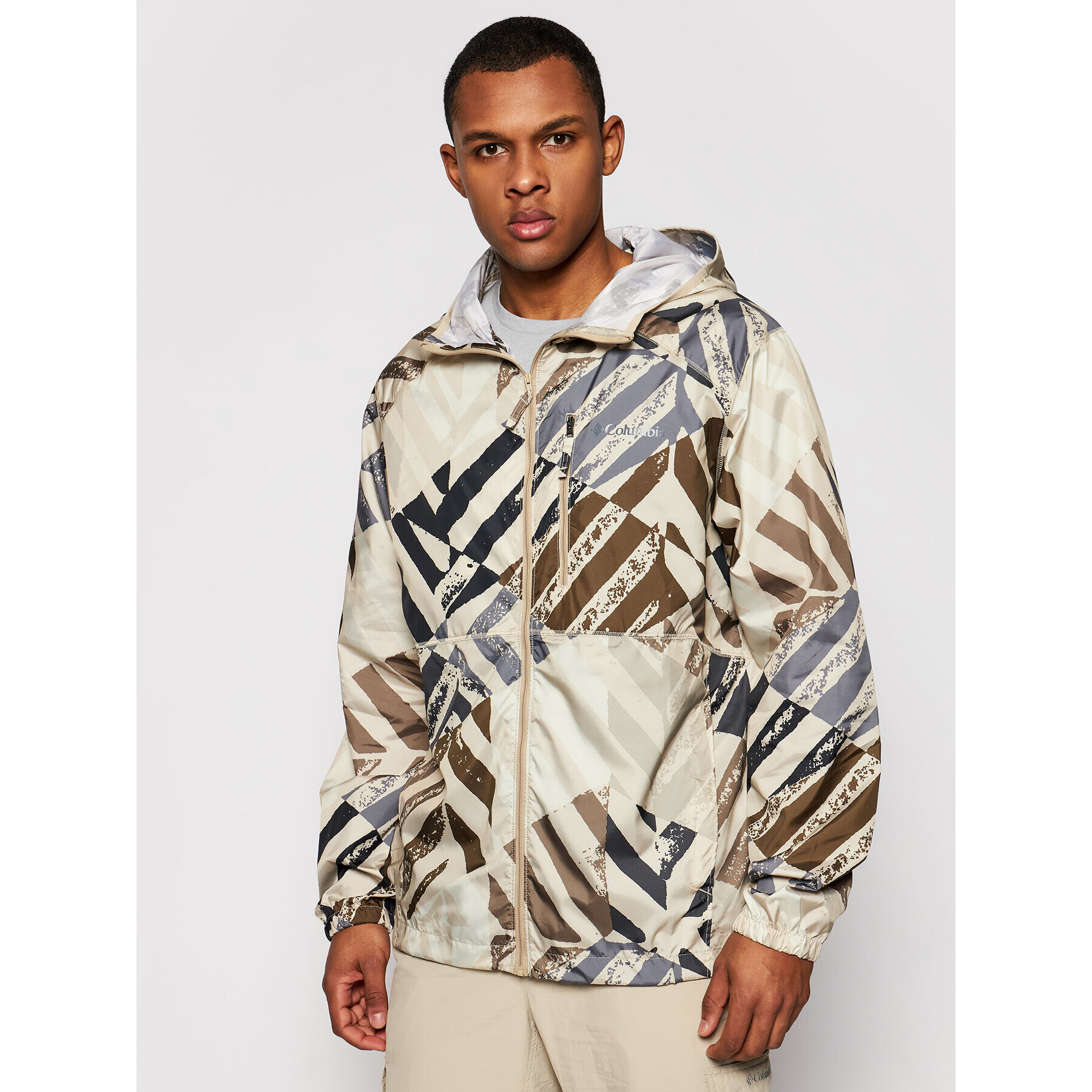 Columbia Ветровка Flash Forward Windbreaker Print 1606803 Бежов Regular Fit - Pepit.bg
