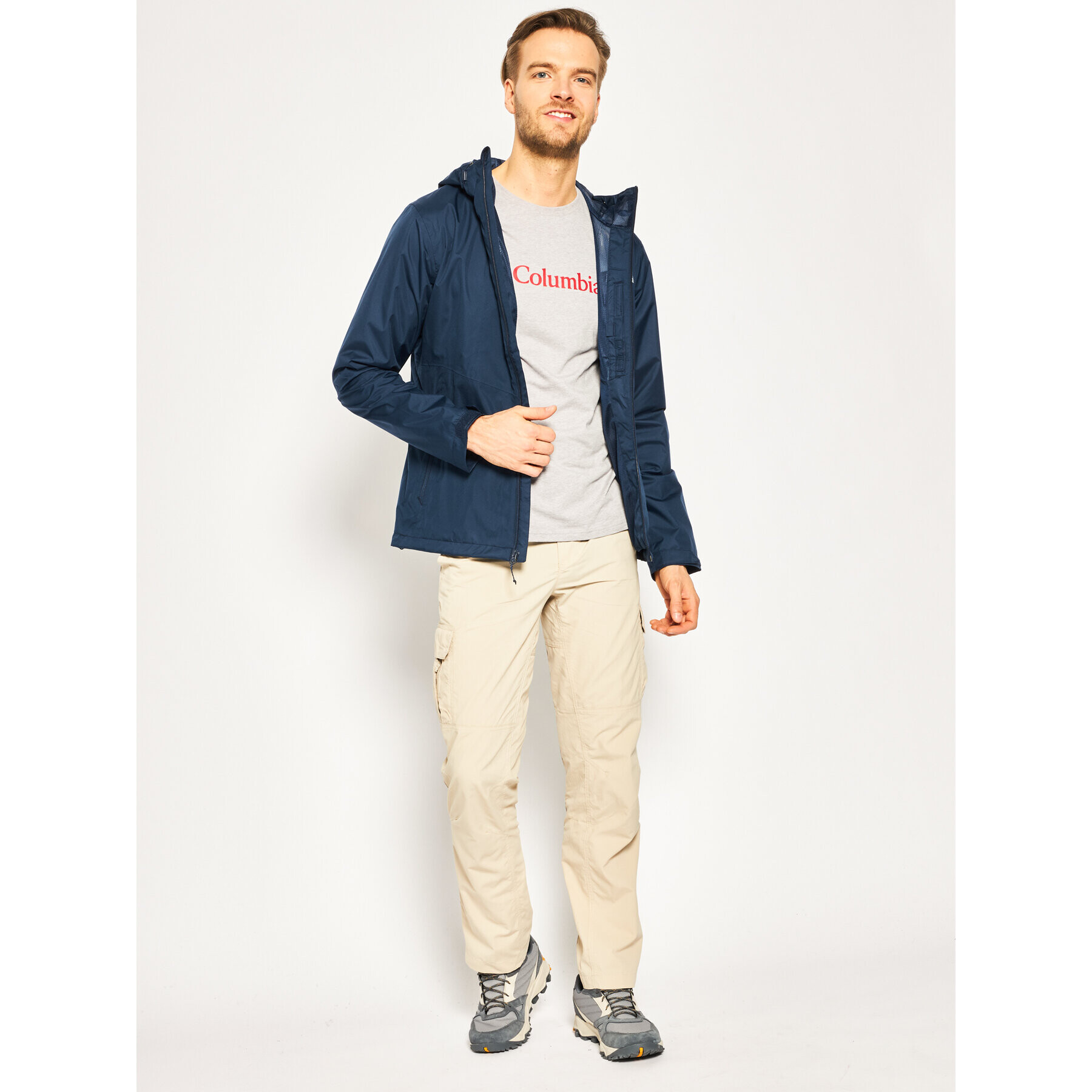Columbia Яке за дъжд Inner Limits II EO0088 Тъмносин Regular Fit - Pepit.bg