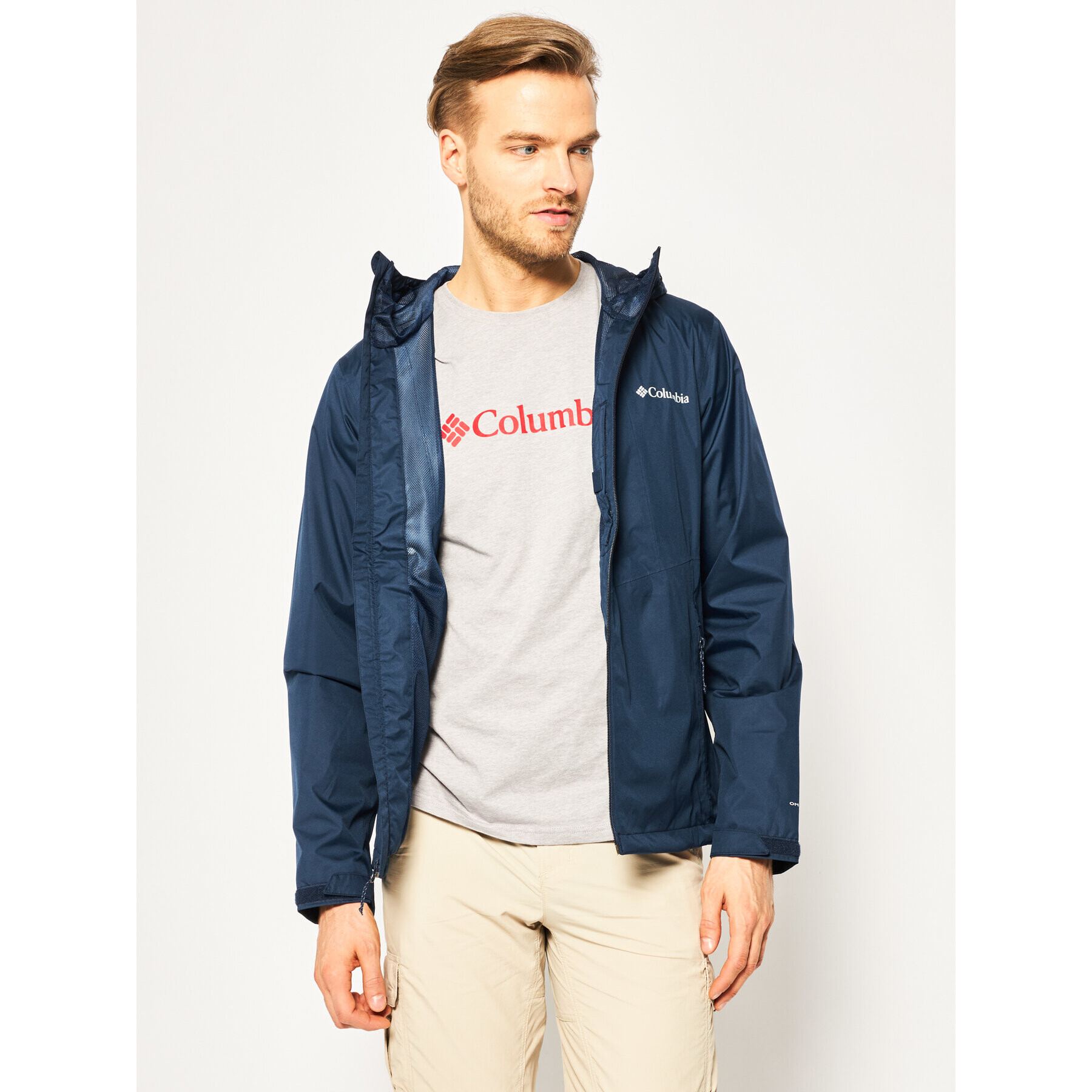 Columbia Яке за дъжд Inner Limits II EO0088 Тъмносин Regular Fit - Pepit.bg