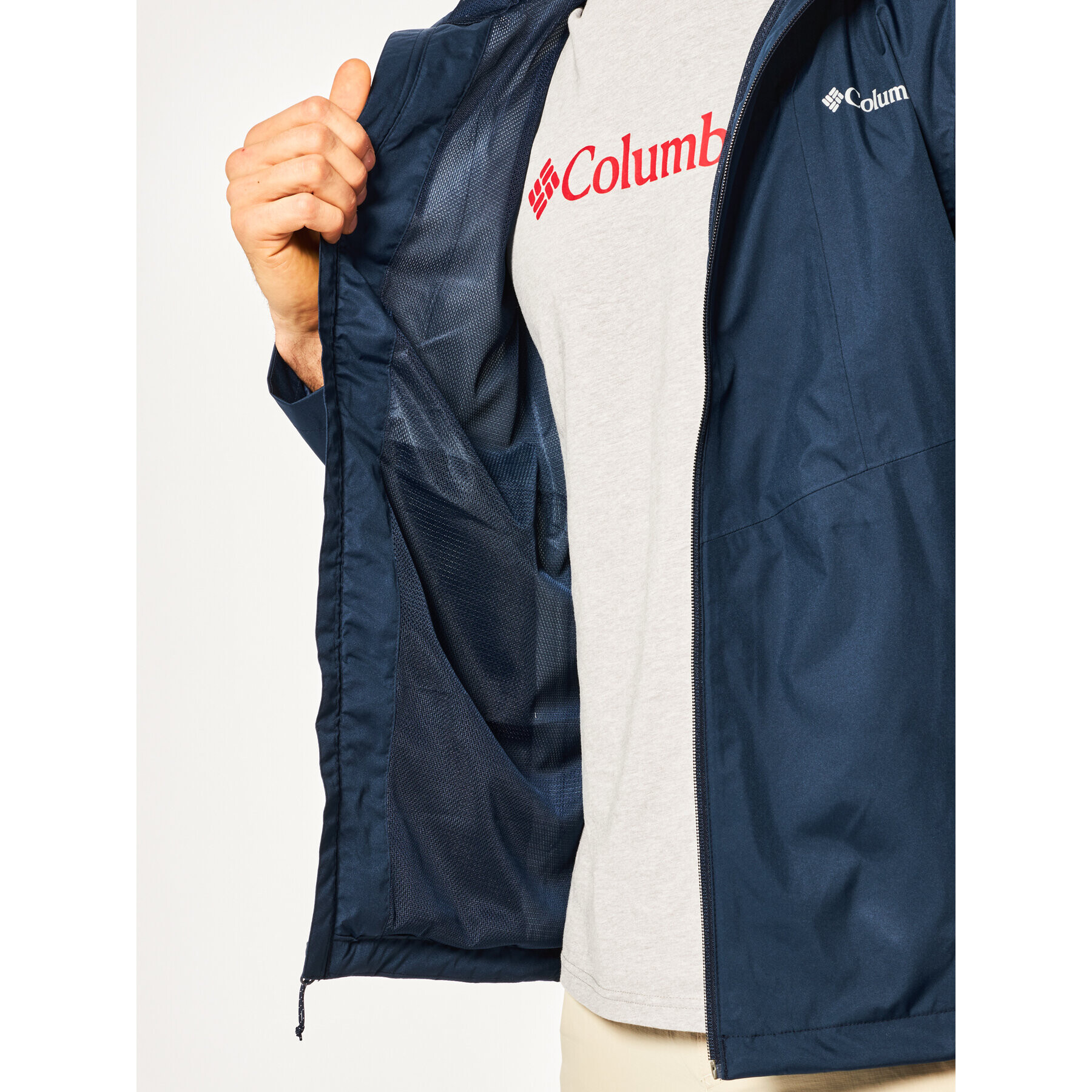 Columbia Яке за дъжд Inner Limits II EO0088 Тъмносин Regular Fit - Pepit.bg