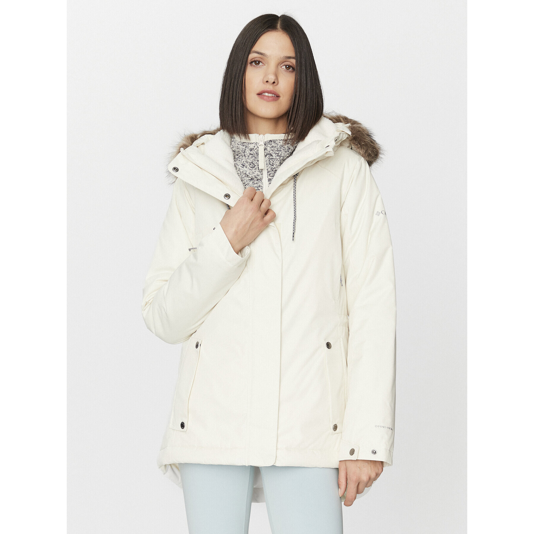 Columbia Зимно яке Suttle Mountain™ II Insulated Jacket Екрю Regular Fit - Pepit.bg