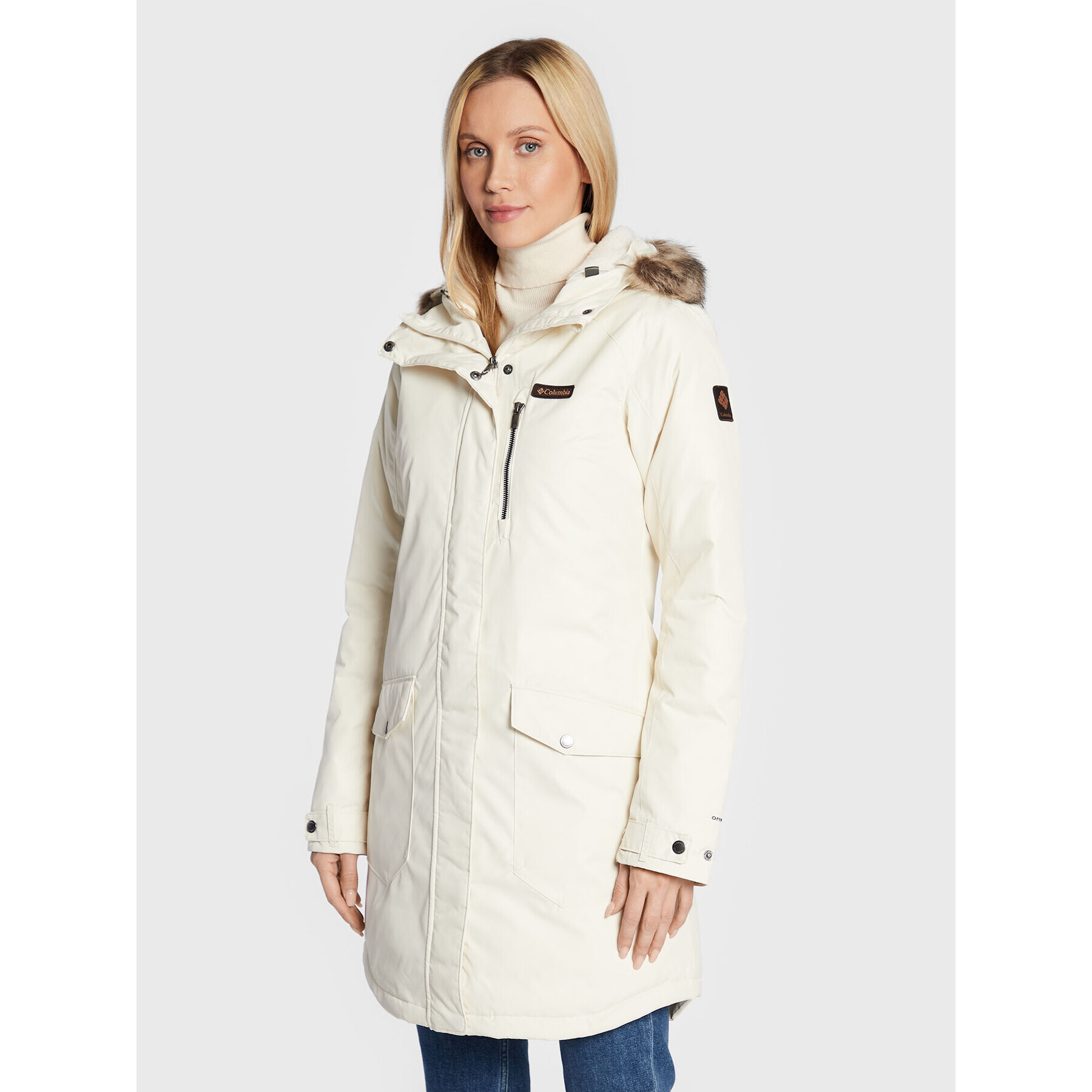 Columbia Зимно яке Suttle Mountain 1799751 Бежов Regular Fit - Pepit.bg