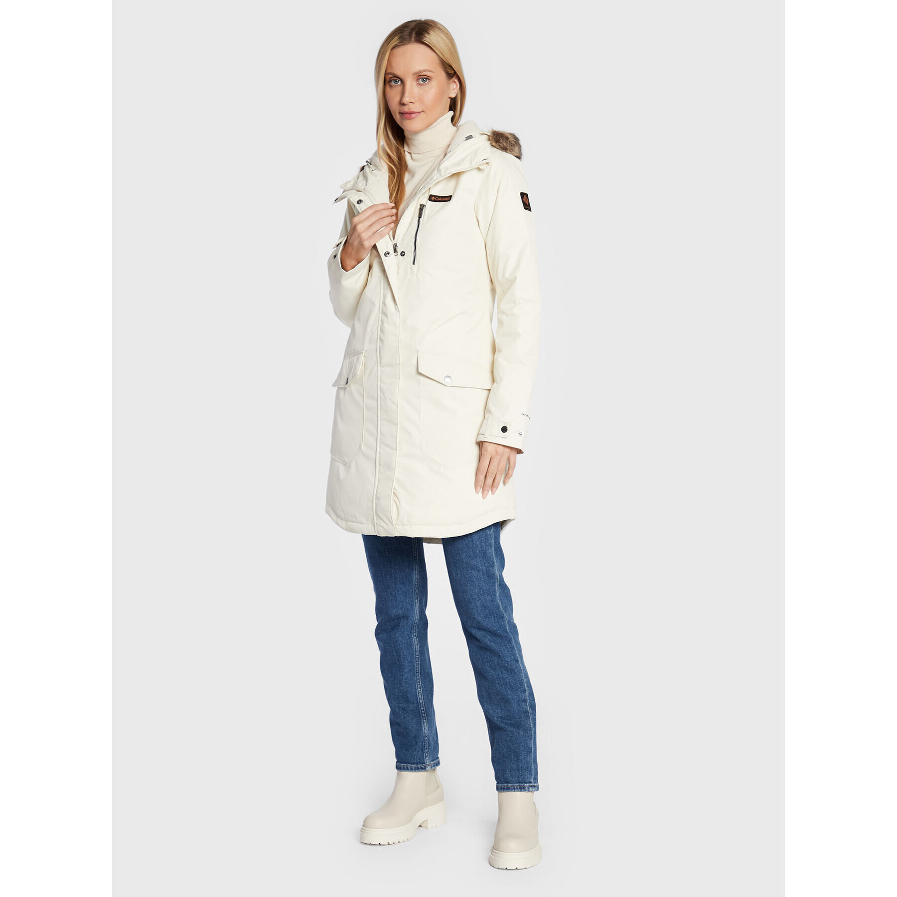 Columbia Зимно яке Suttle Mountain 1799751 Бежов Regular Fit - Pepit.bg