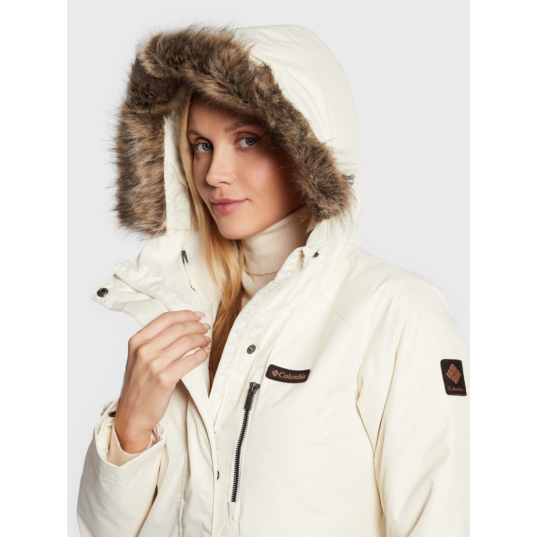 Columbia Зимно яке Suttle Mountain 1799751 Бежов Regular Fit - Pepit.bg
