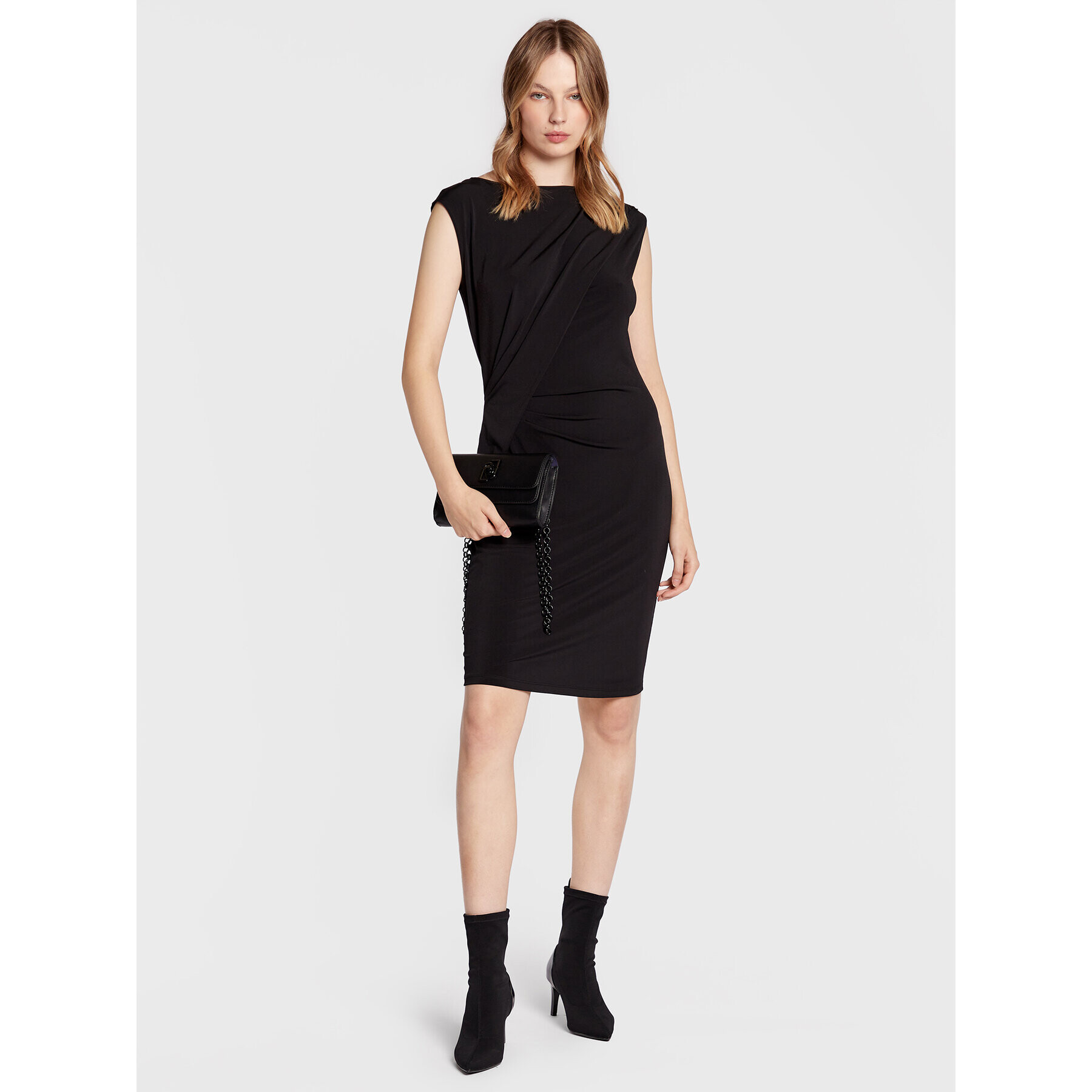 Comma Коктейлна рокля 2121924 Черен Slim Fit - Pepit.bg