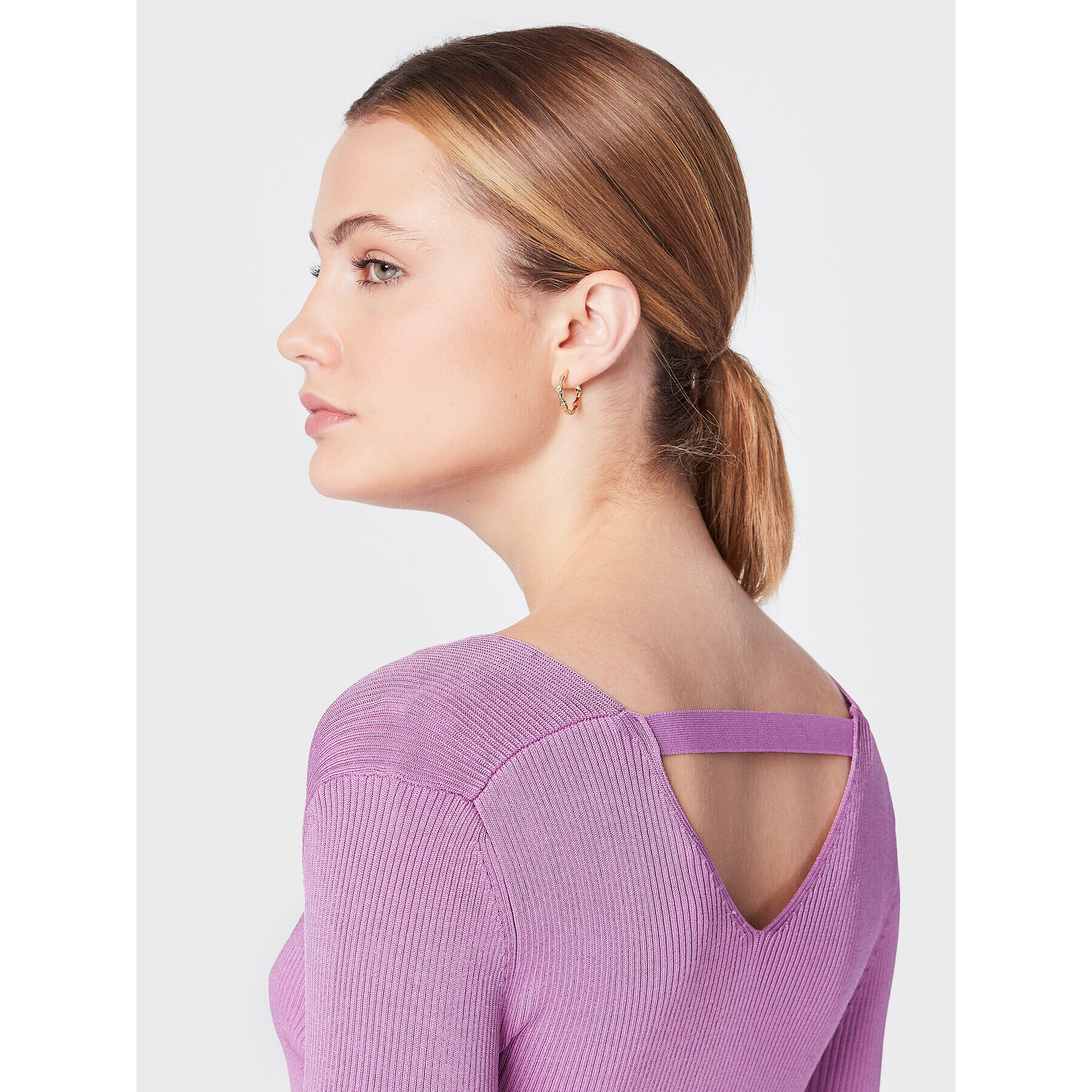 Comma Пуловер 2119953 Виолетов Slim Fit - Pepit.bg