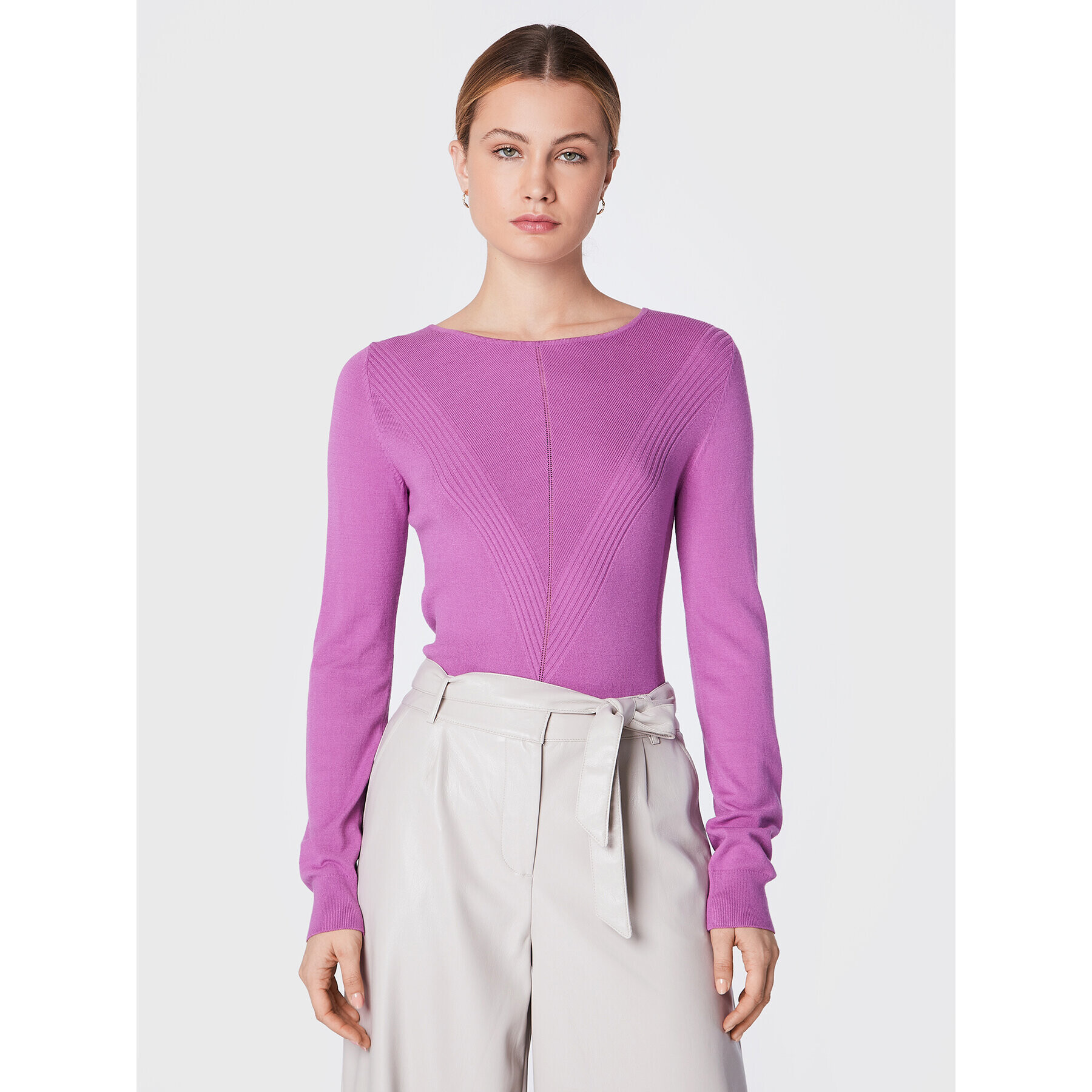 Comma Пуловер 2123532 Виолетов Slim Fit - Pepit.bg