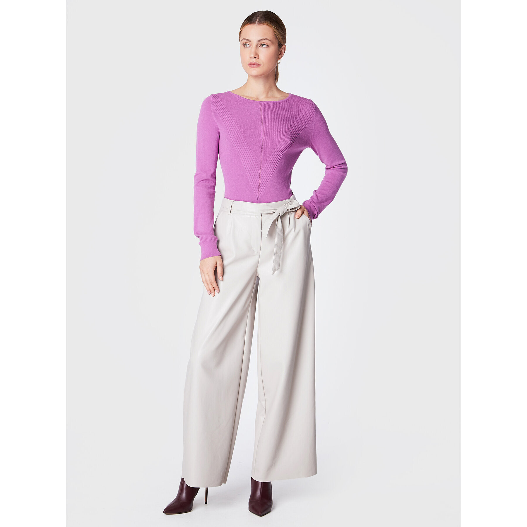 Comma Пуловер 2123532 Виолетов Slim Fit - Pepit.bg