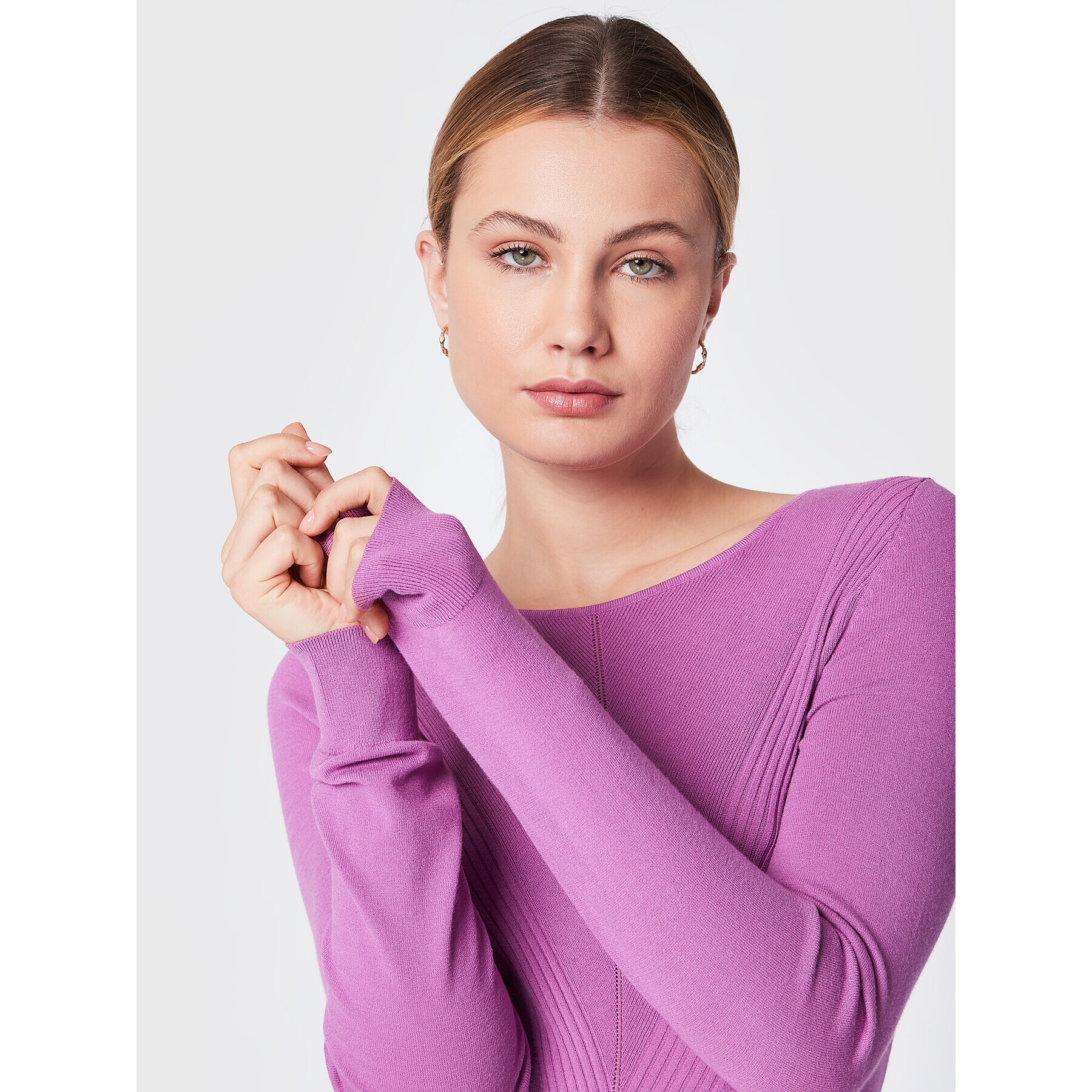 Comma Пуловер 2123532 Виолетов Slim Fit - Pepit.bg
