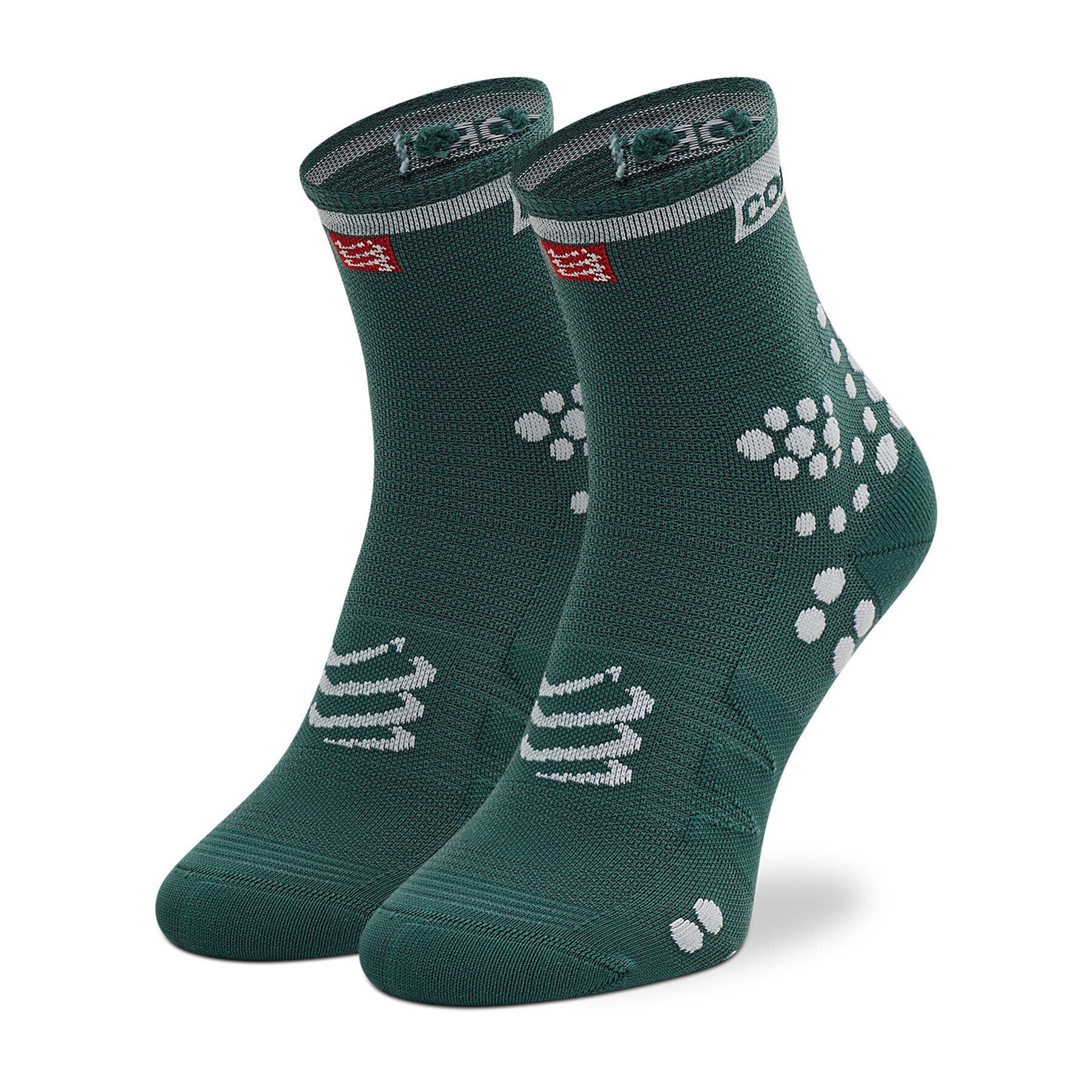 Compressport Чорапи дълги дамски Pro Racing Socks Run V3.0 PRSV3-RH-110 Зелен - Pepit.bg