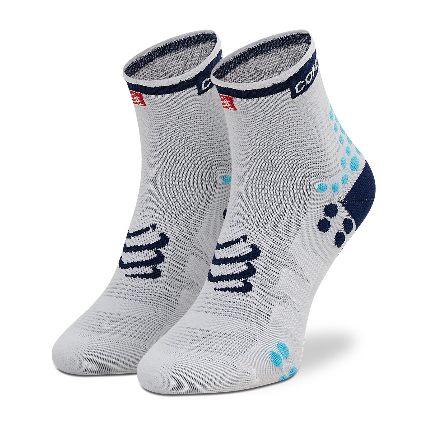 Compressport Чорапи къси дамски Pro Racing Socks V3.0 Run Low RSHV3-00BL Бял - Pepit.bg