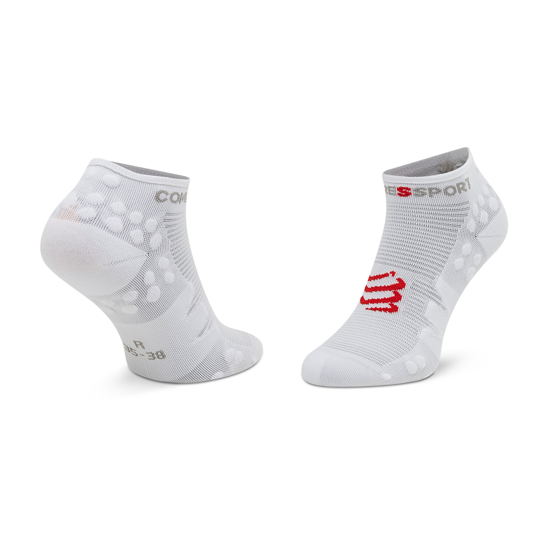 Compressport Чорапи къси унисекс Pro Racing Socks V3.0 Run Low RSLV3-0000 Бял - Pepit.bg