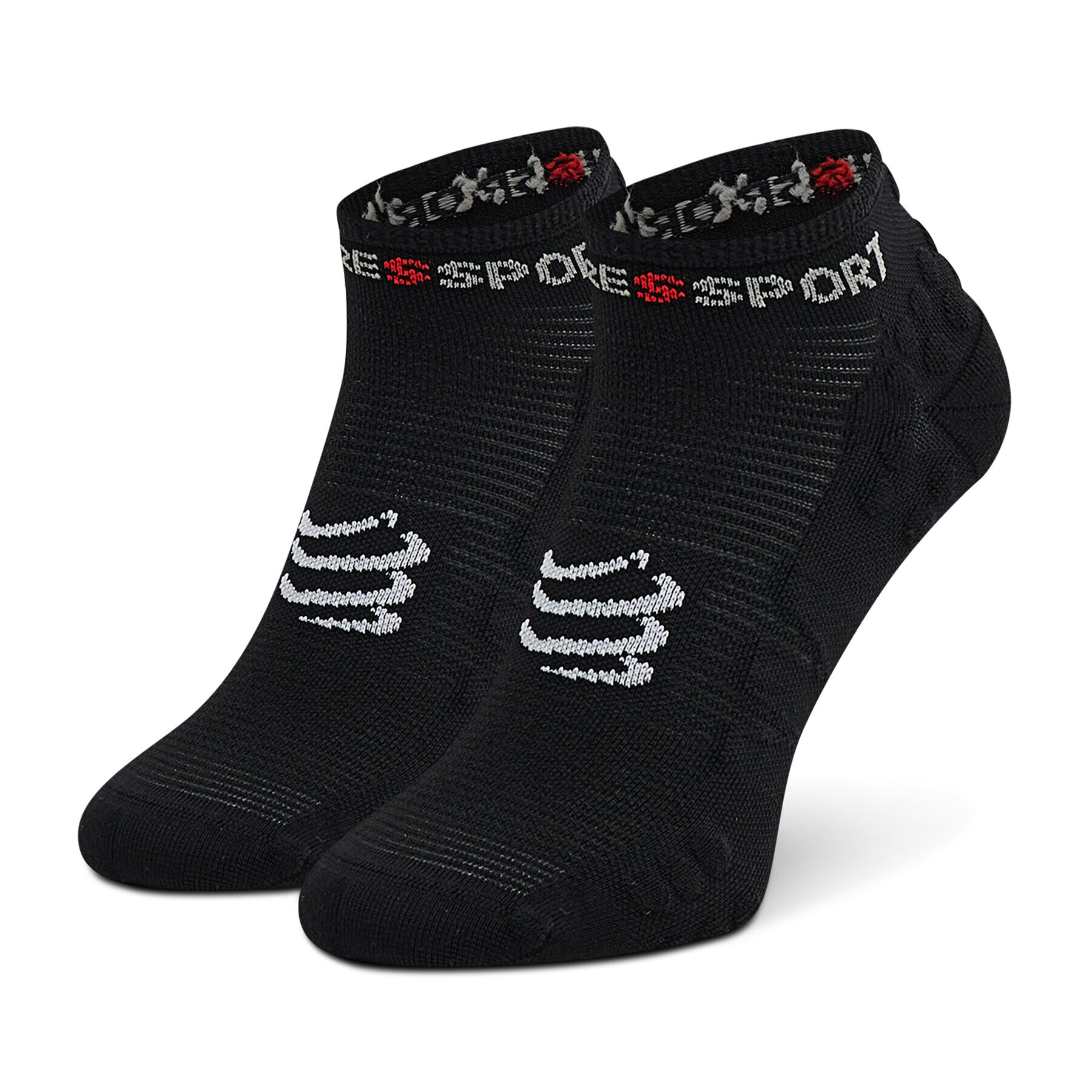 Compressport Чорапи къси унисекс Pro Racing Socks V3.0 Run Low RSLV3-9999 Черен - Pepit.bg