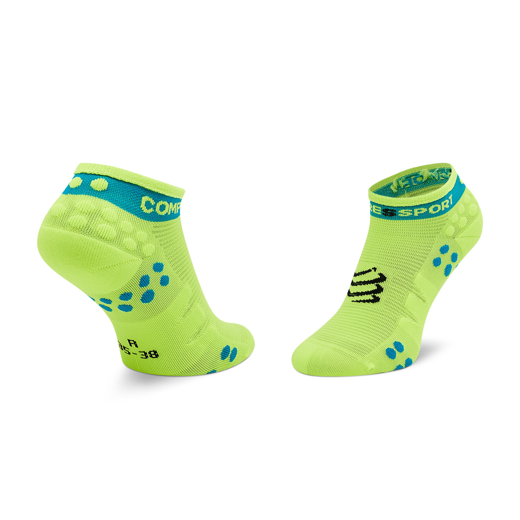 Compressport Чорапи къси унисекс Pro Racing Socks V3.0 Run Low RSLV3-FL1100 Жълт - Pepit.bg