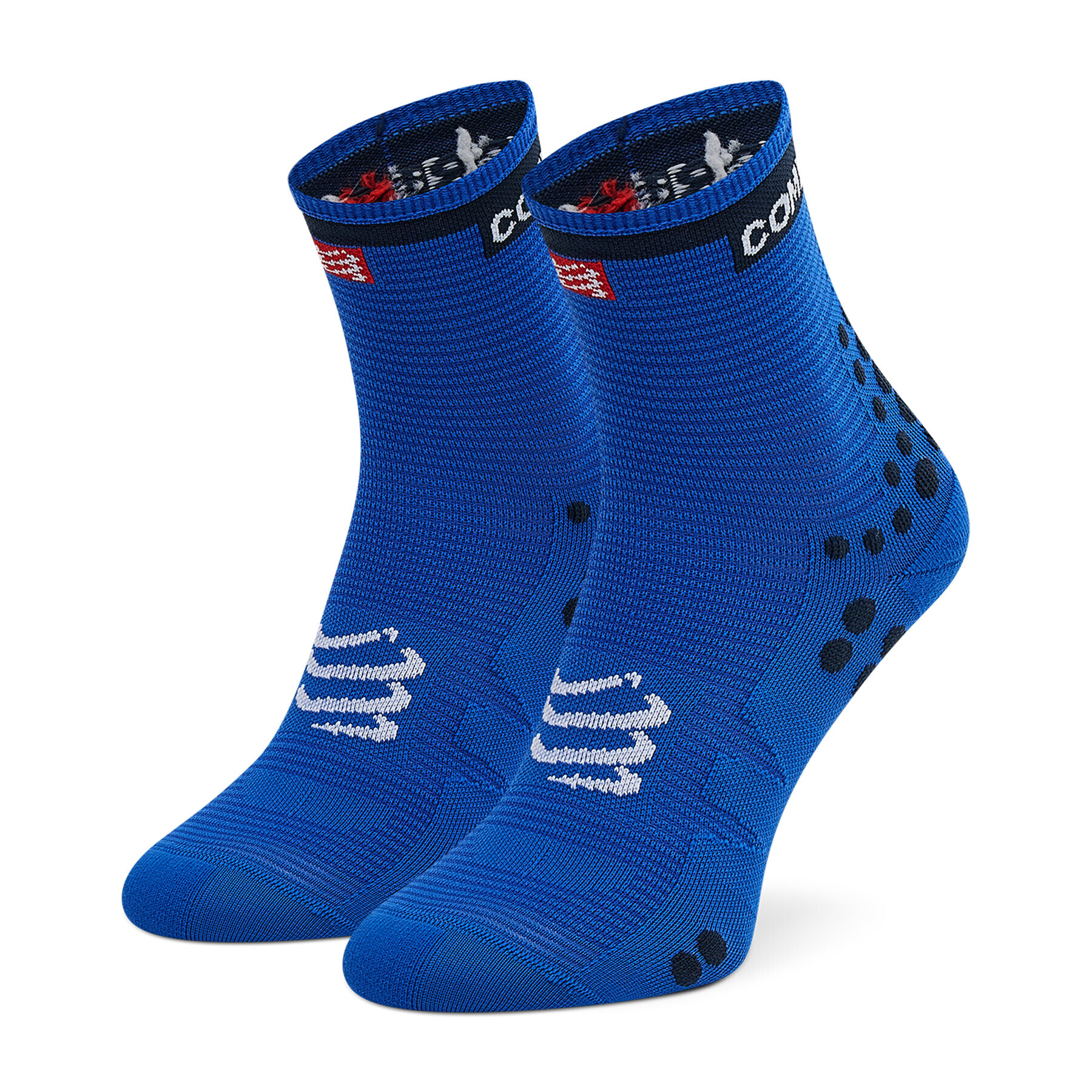 Compressport Дълги чорапи unisex Pro Racing Socks V3.0 Run High PRSV3-RH-512 Син - Pepit.bg