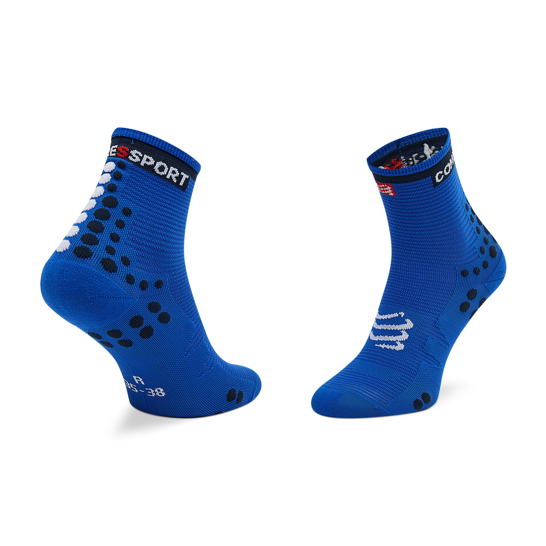 Compressport Дълги чорапи unisex Pro Racing Socks V3.0 Run High PRSV3-RH-512 Син - Pepit.bg