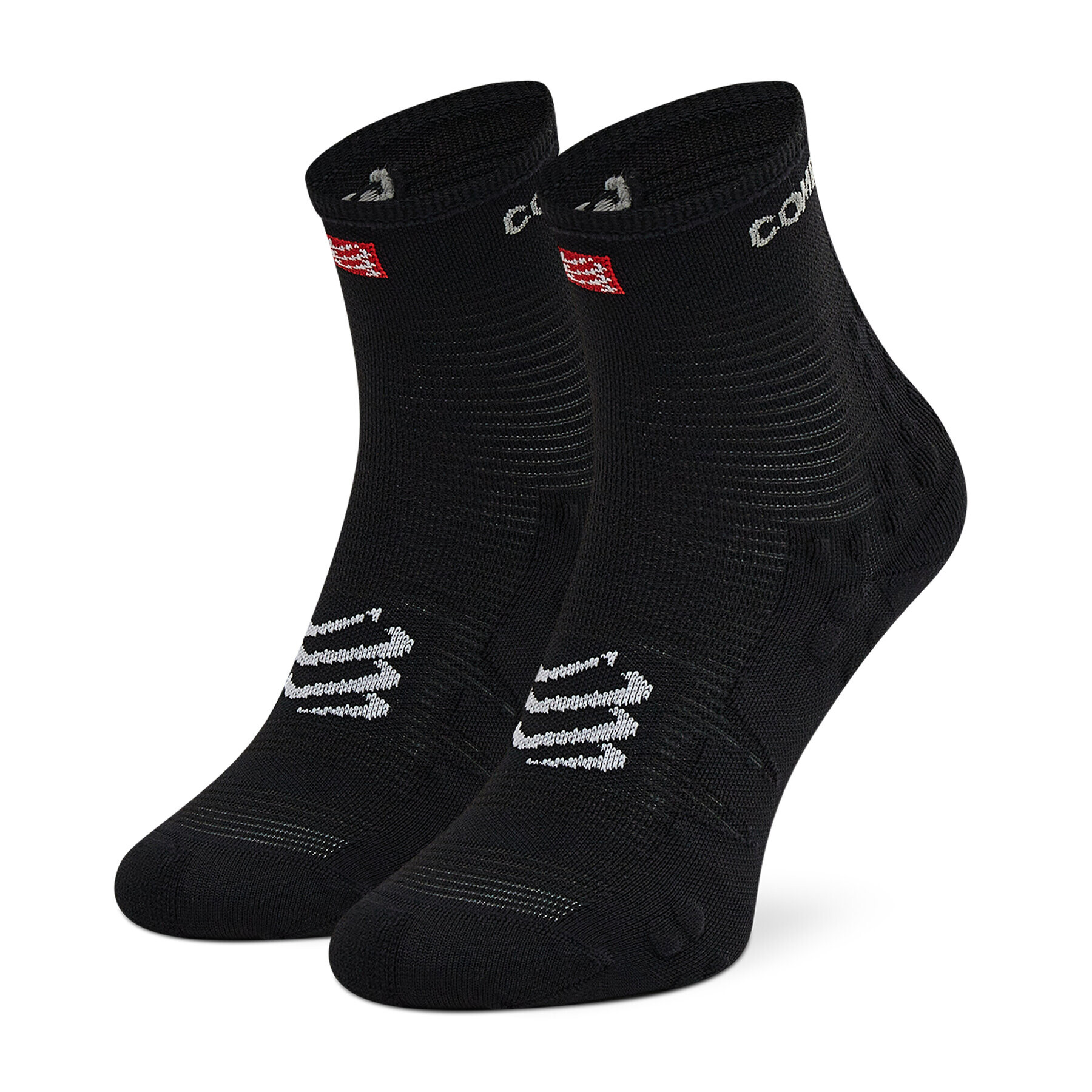 Compressport Дълги чорапи unisex Pro Racing Socks V3.0 Run High RSHV3-9999 Черен - Pepit.bg