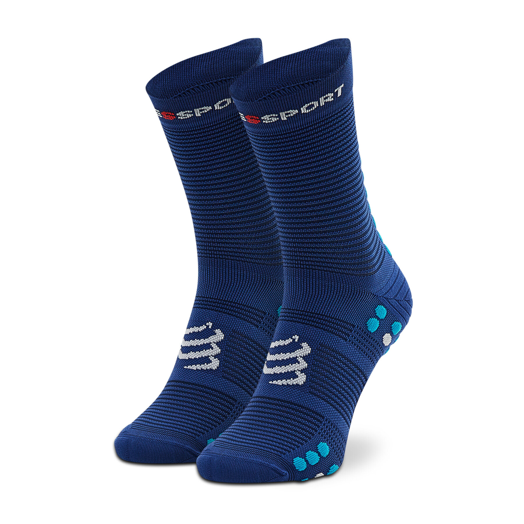 Compressport Дълги чорапи unisex Pro Racing Socks V4.0 Run High XU00046B_533 Тъмносин - Pepit.bg