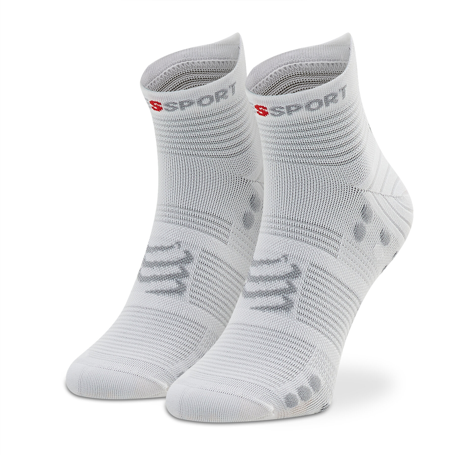 Compressport Дълги чорапи unisex Pro Racing Socks V4.0 Run Low XU00047B_010 Бял - Pepit.bg