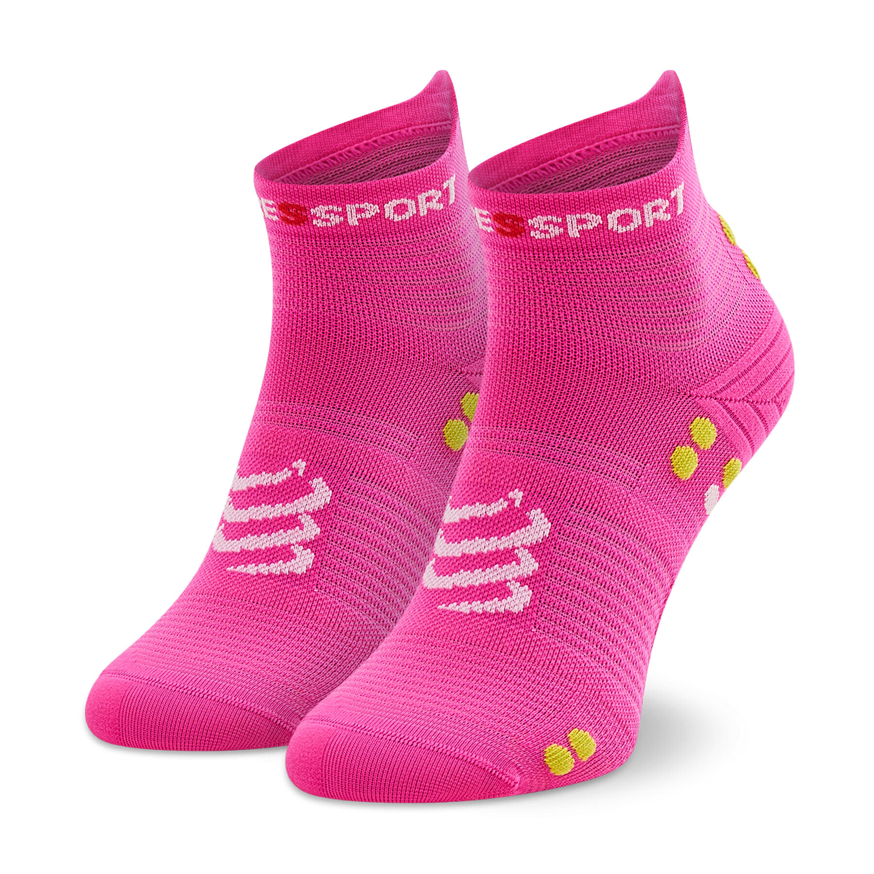 Compressport Дълги чорапи unisex Pro Racing Socks V4.0 Run Low XU00047B_360 Розов - Pepit.bg