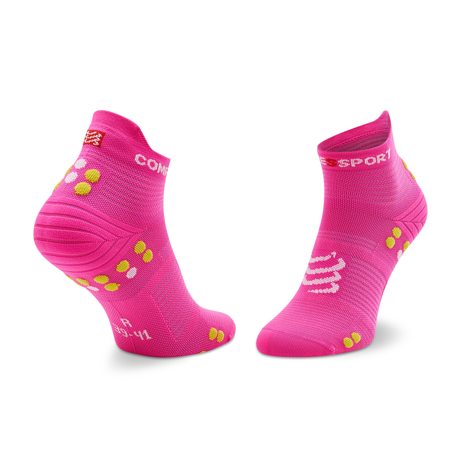 Compressport Дълги чорапи unisex Pro Racing Socks V4.0 Run Low XU00047B_360 Розов - Pepit.bg