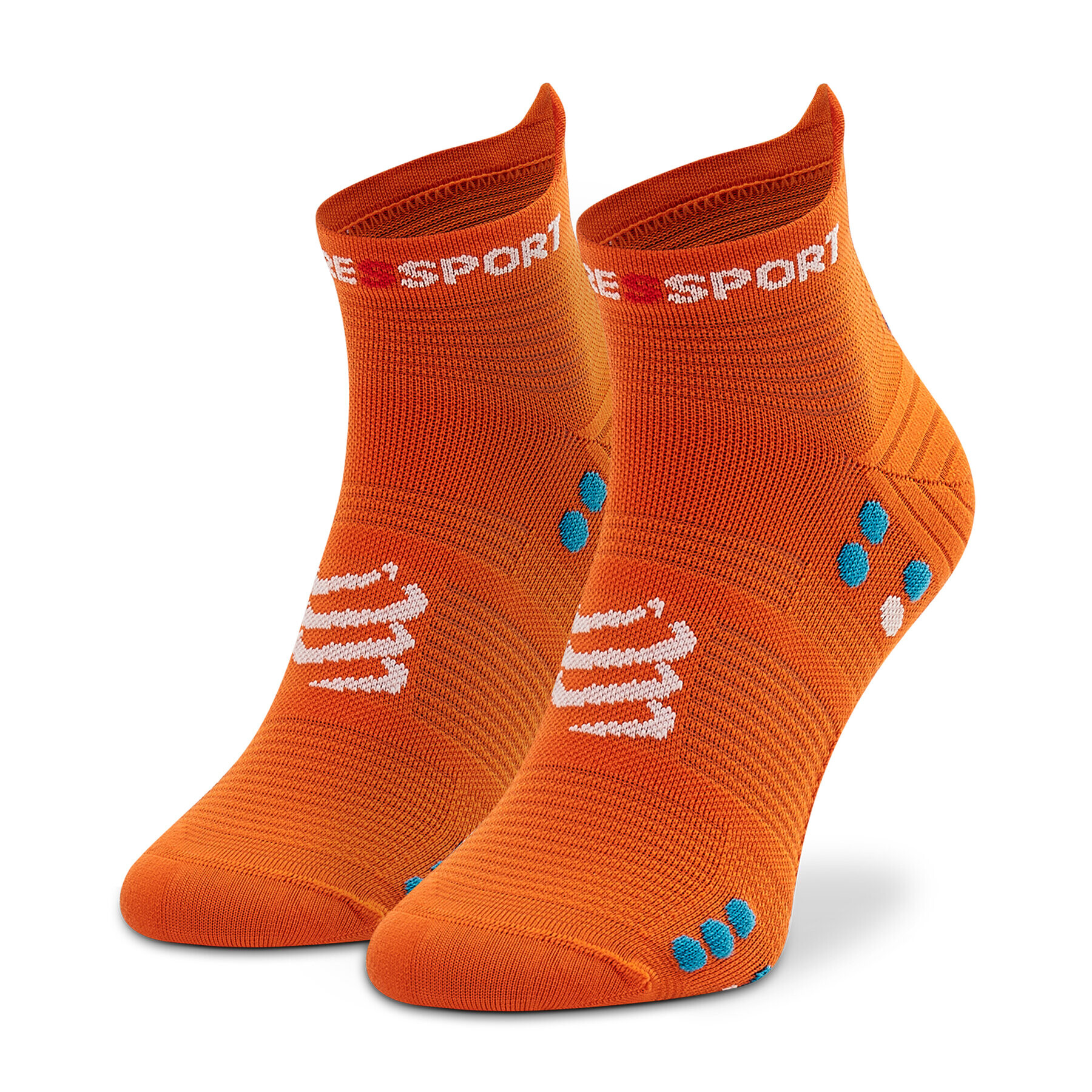 Compressport Дълги чорапи unisex Pro Racing Socks V4.0 Run Low XU00047B_410 Оранжев - Pepit.bg