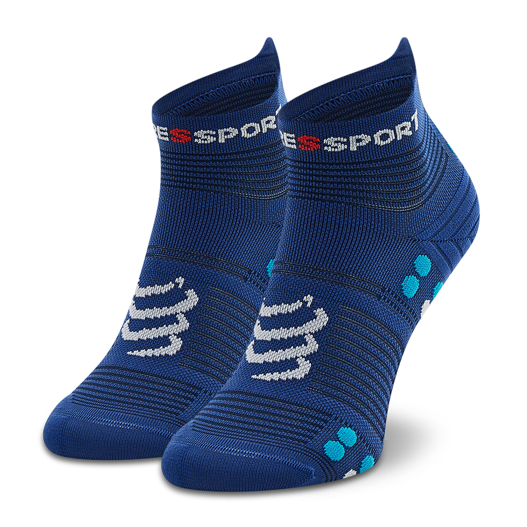 Compressport Дълги чорапи unisex Pro Racing Socks V4.0 Run Low XU00047B_533 Тъмносин - Pepit.bg