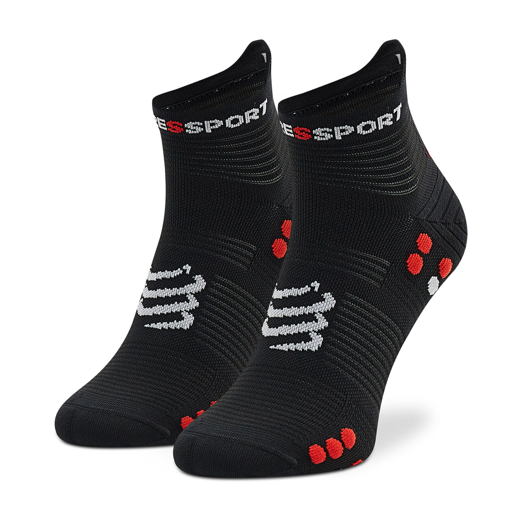 Compressport Дълги чорапи unisex Pro Racing Socks V4.0 Run Low XU00047B_906 Черен - Pepit.bg