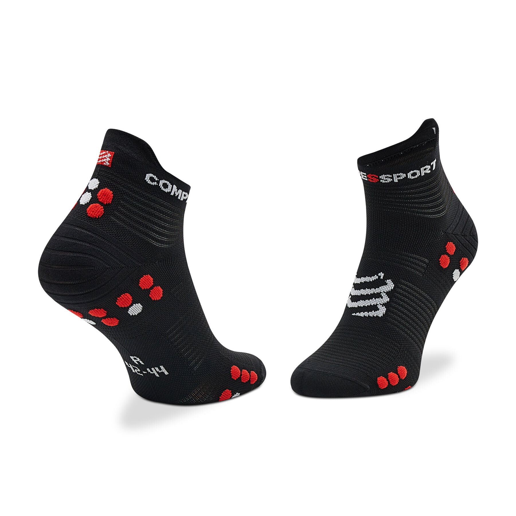 Compressport Дълги чорапи unisex Pro Racing Socks V4.0 Run Low XU00047B_906 Черен - Pepit.bg