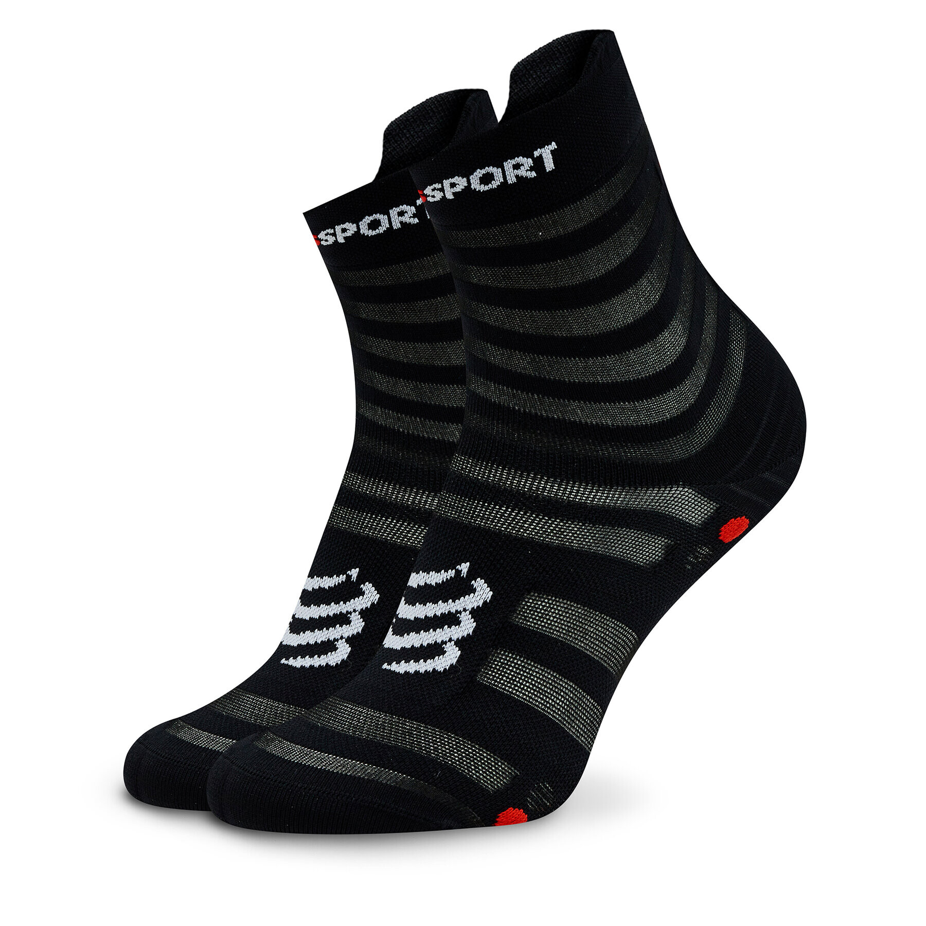 Compressport Дълги чорапи unisex Pro Racing Socks V4.0 Ultralight Run High XU00050B Черен - Pepit.bg