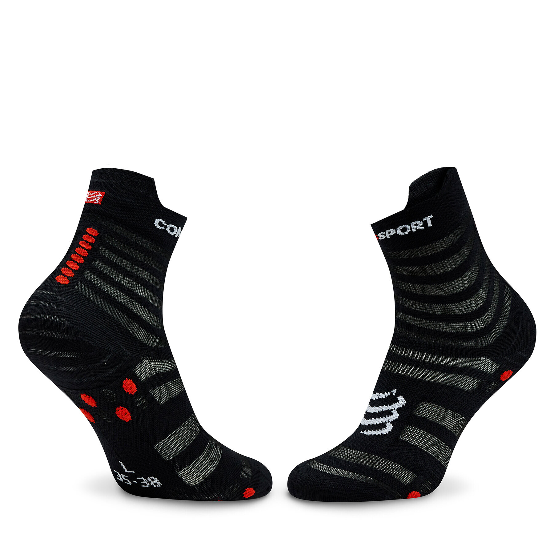 Compressport Дълги чорапи unisex Pro Racing Socks V4.0 Ultralight Run High XU00050B Черен - Pepit.bg