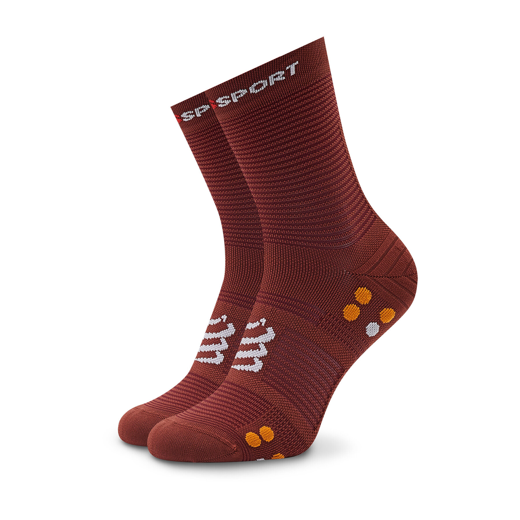 Compressport Дълги чорапи unisex Pro Racing V4.0 Run High XU00046B Червен - Pepit.bg