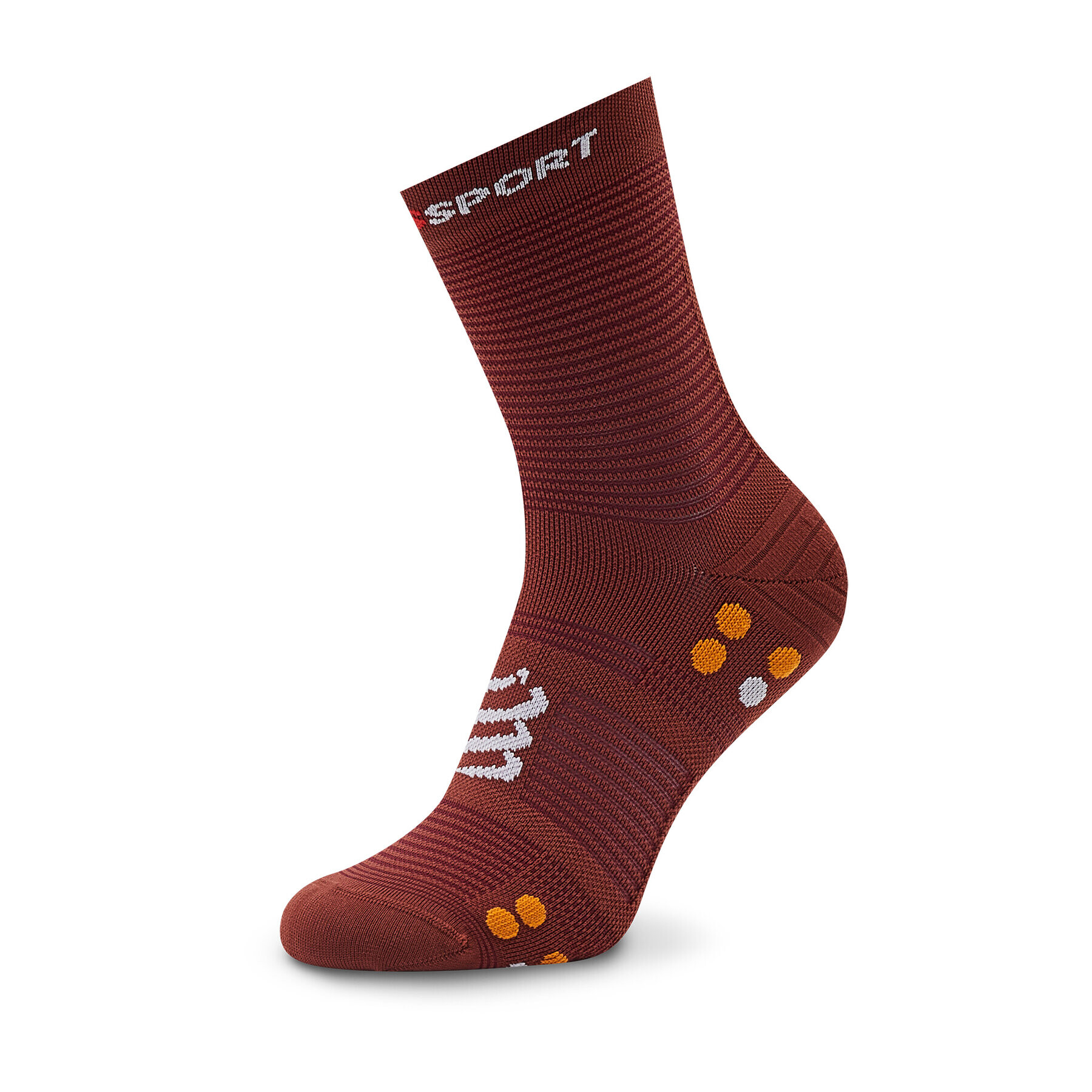 Compressport Дълги чорапи unisex Pro Racing V4.0 Run High XU00046B Червен - Pepit.bg