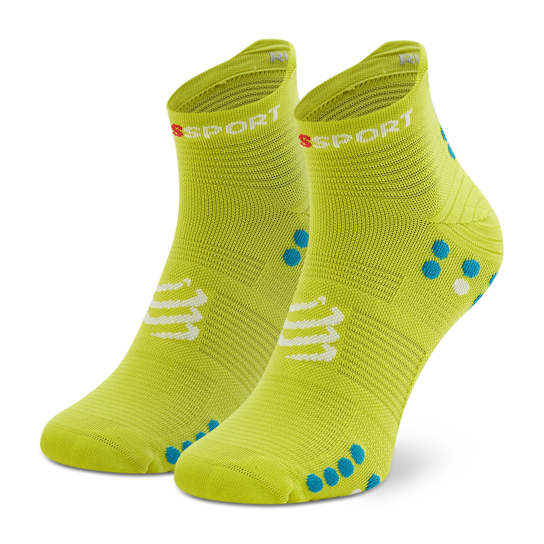 Compressport Дълги чорапи unisex Pro Racing V4.0 Run Low XU00047B Зелен - Pepit.bg