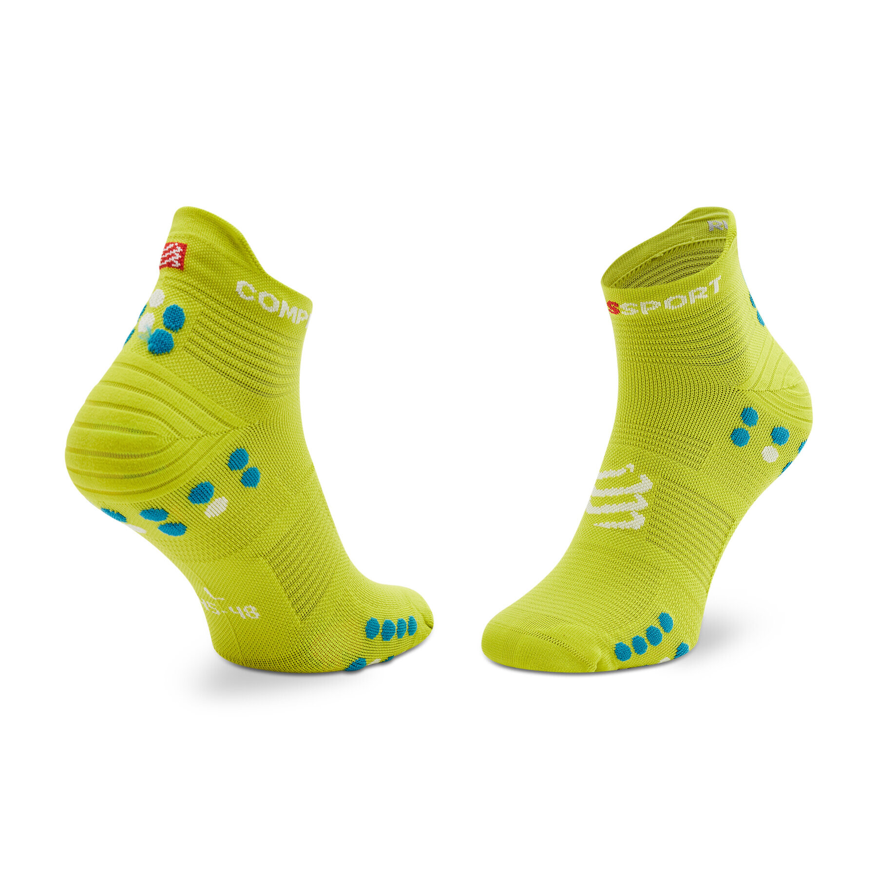 Compressport Дълги чорапи unisex Pro Racing V4.0 Run Low XU00047B Зелен - Pepit.bg