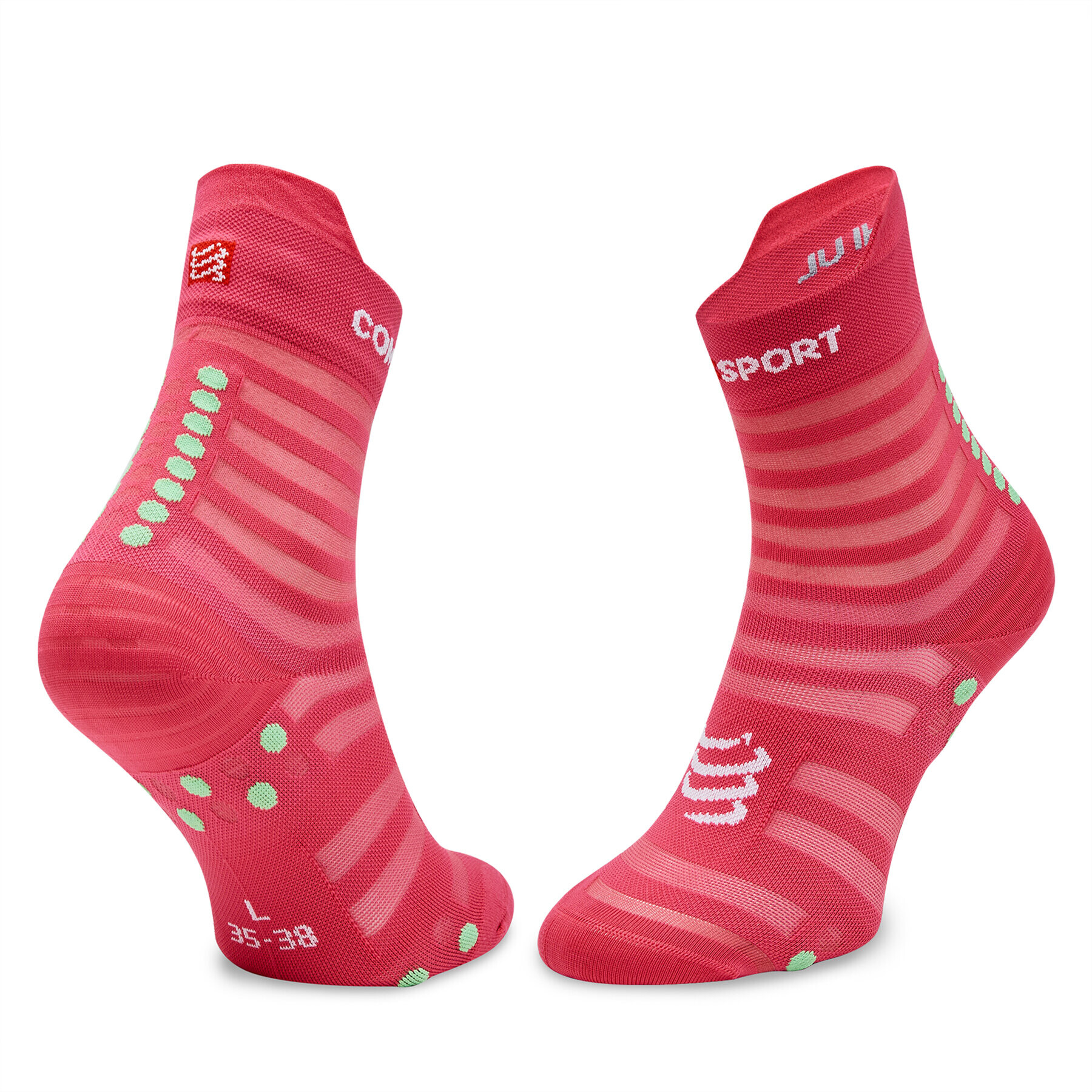 Compressport Дълги чорапи unisex Pro Racing V4.0 Trail XU00050B Розов - Pepit.bg