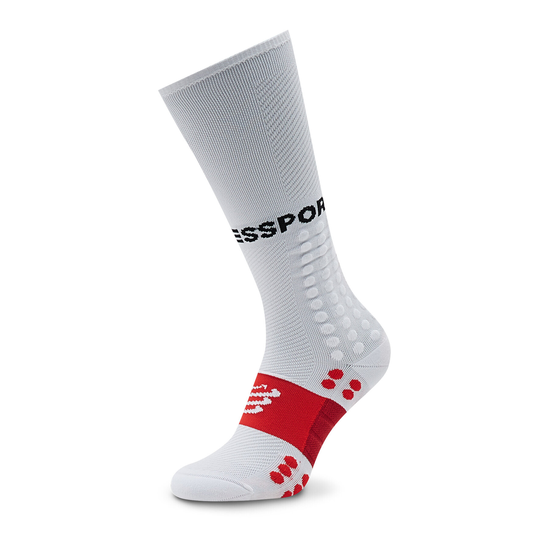 Compressport Дълги чорапи unisex Run SU00004B Бял - Pepit.bg
